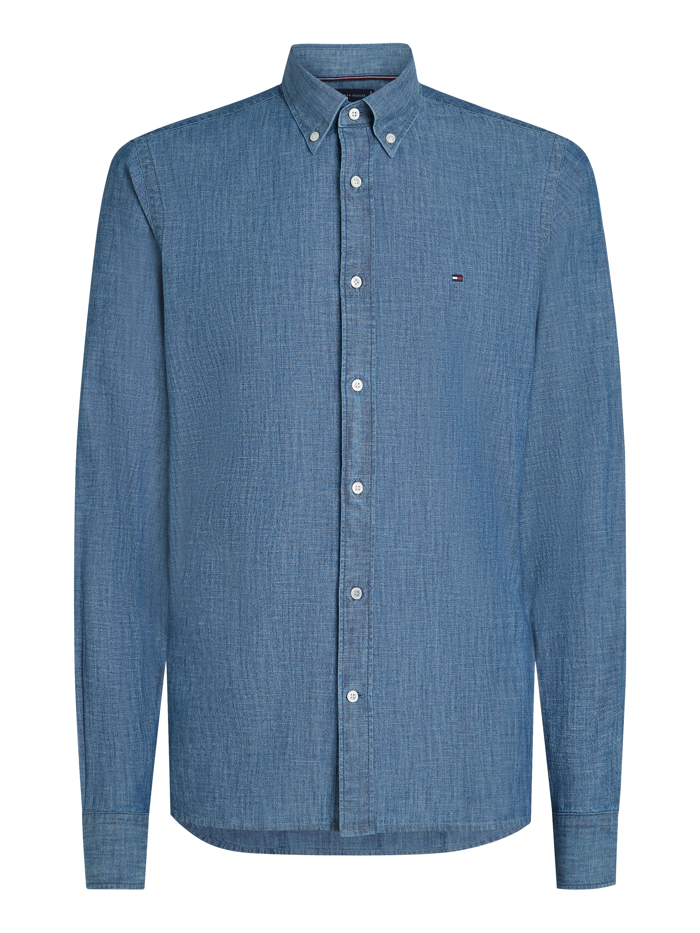 Tommy Hilfiger Langarmhemd »CHAMBRAY SOLID RF SHIRT«