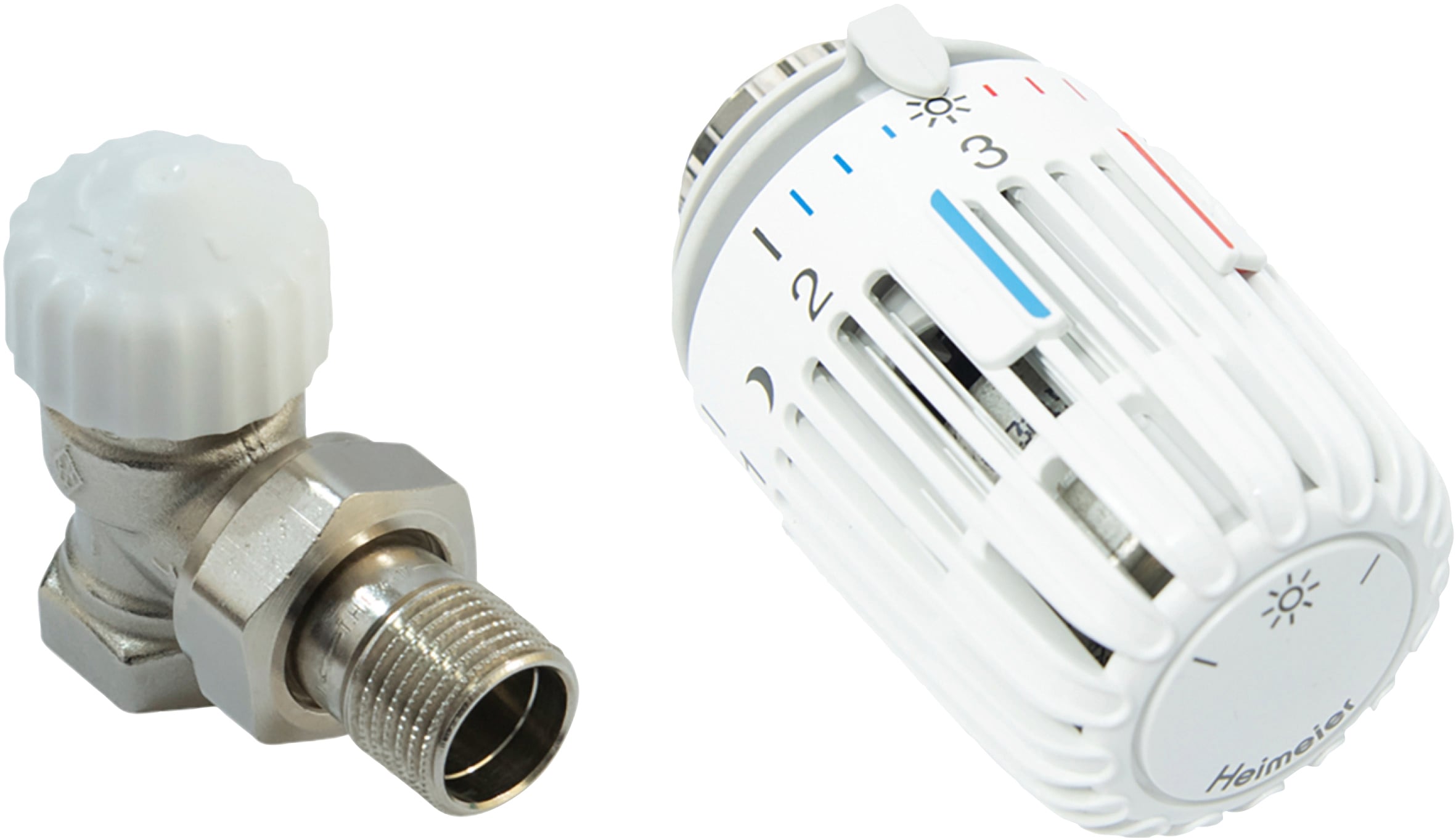 CORNAT Heizkörperthermostat »Eck«, Thermostatventil und Kopf