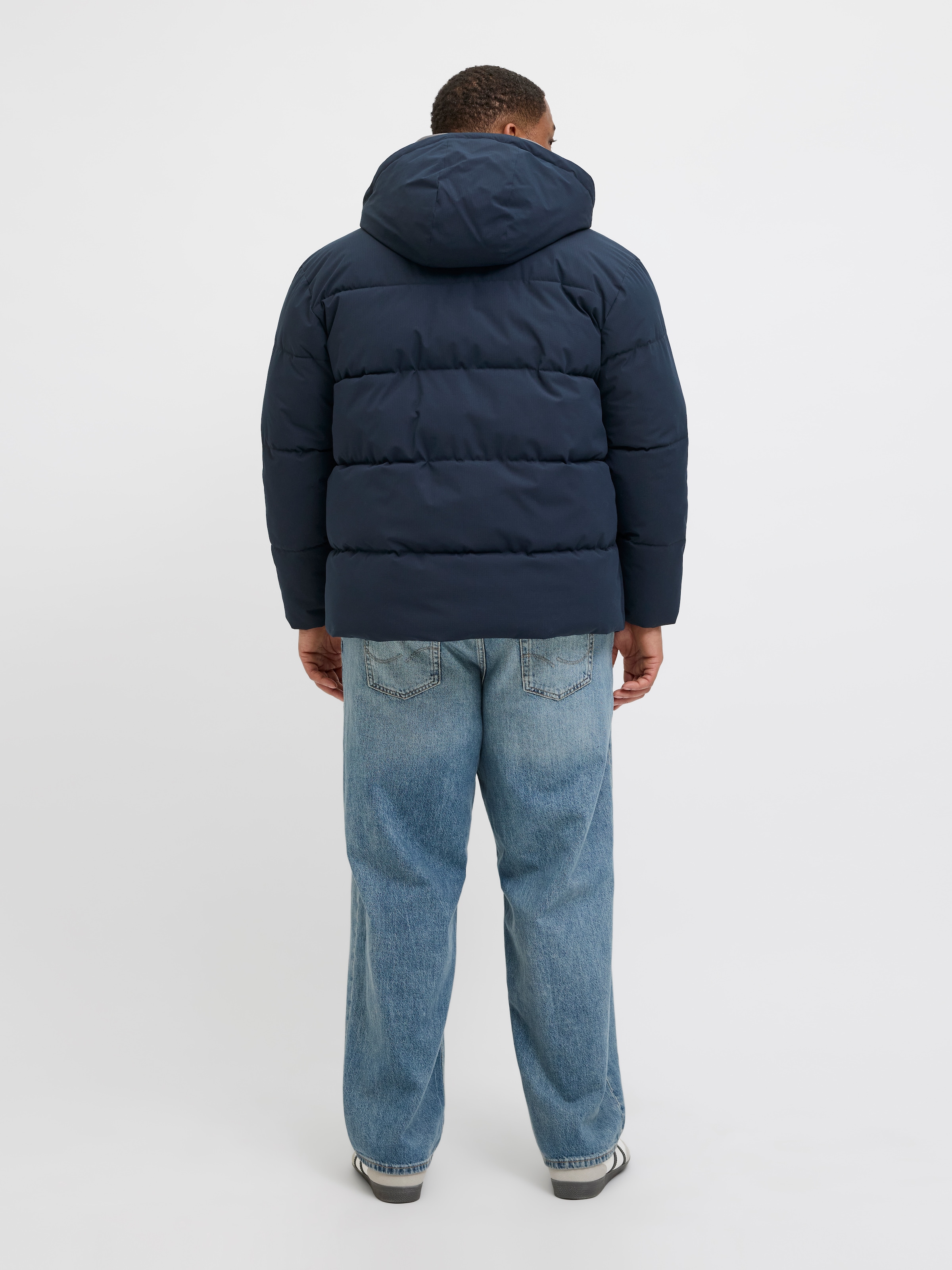 Jack & Jones PlusSize Steppjacke »JJGLOBAL PUFFER JACKET PLS«, mit Kapuze