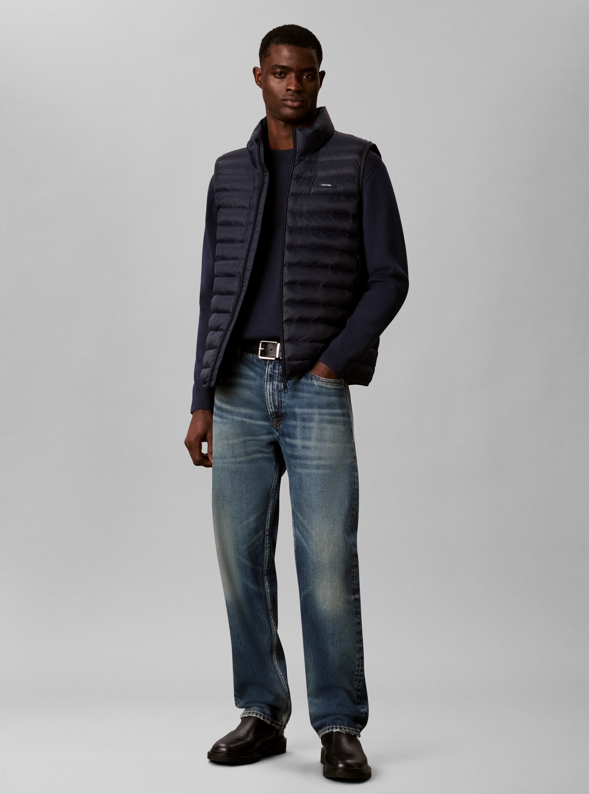 Calvin Klein Steppweste »NYLON PUFFER VEST« Regular fit mit Stehkragen