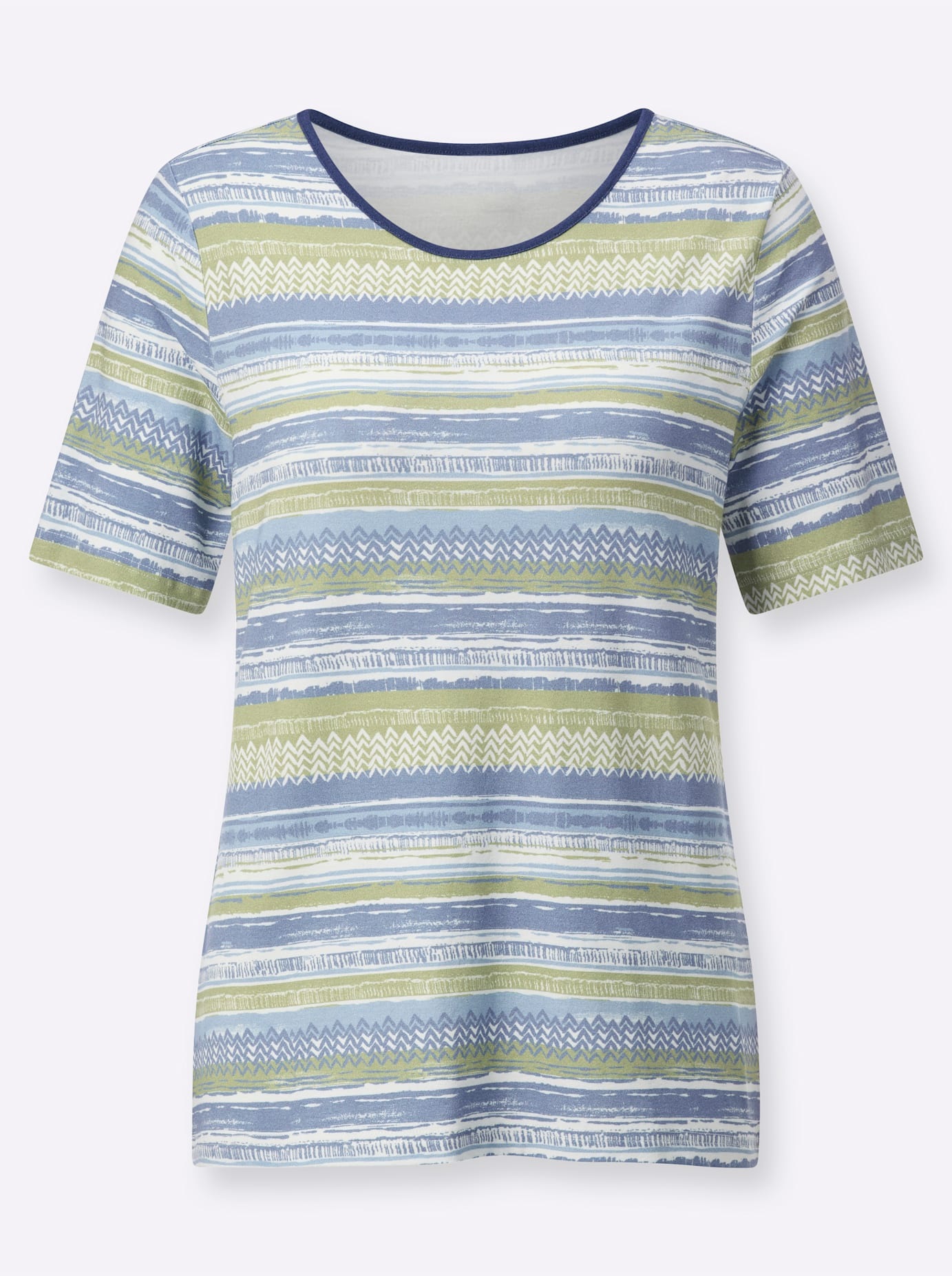 Casual Looks Kurzarmshirt »Rundhals-Shirt«, (1 tlg.)