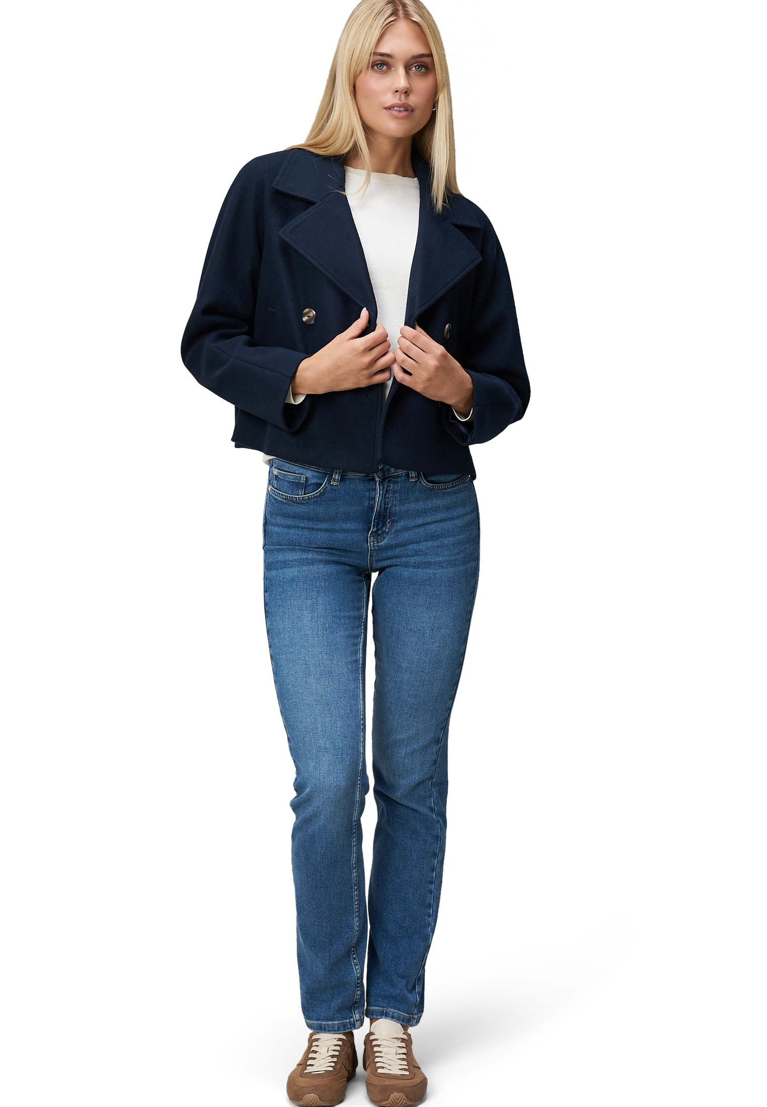 Zero Outdoorjacke »Jacke in Wolloptik«