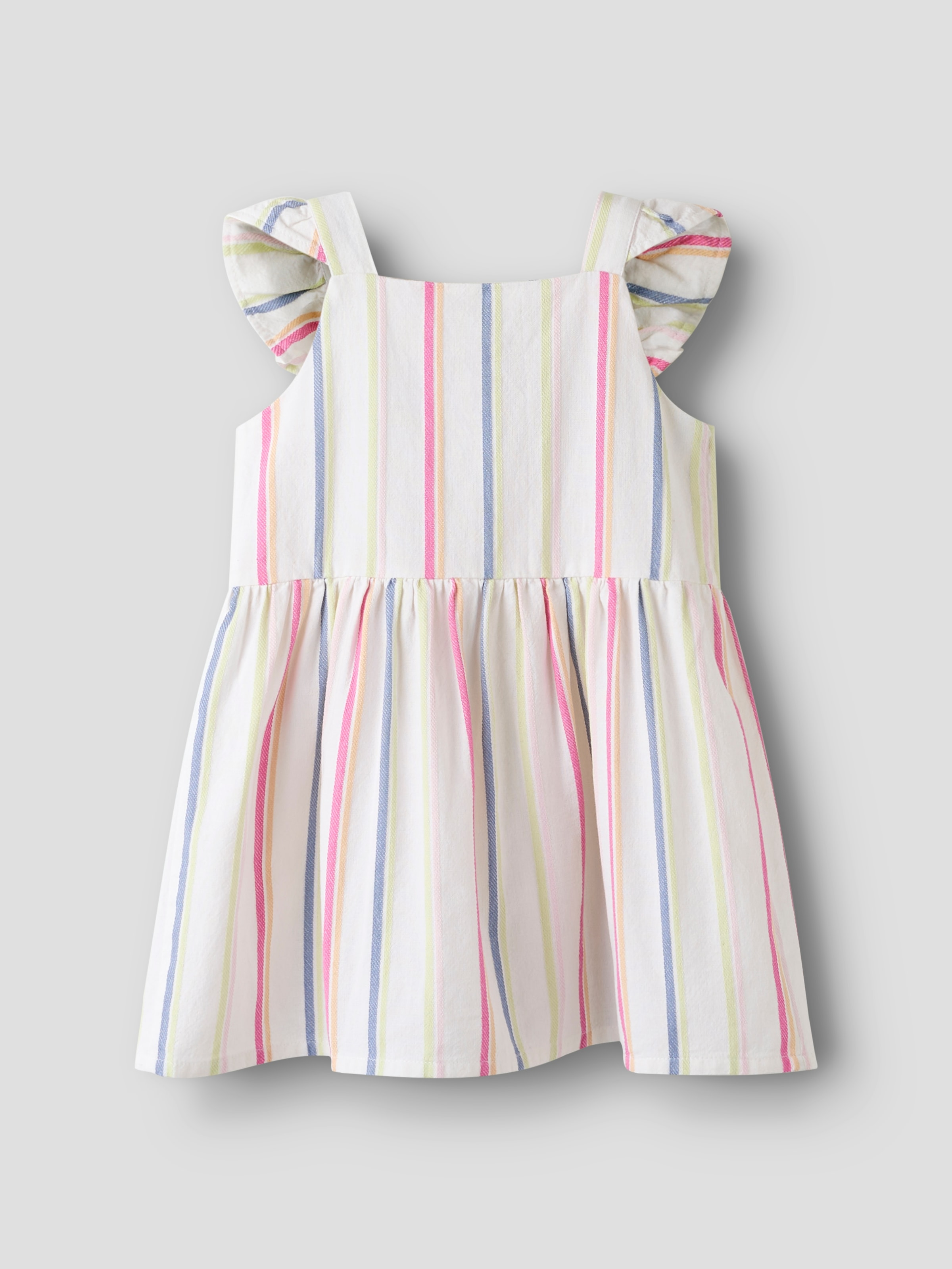 Name It Minikleid »NMFFIMY CAPSL DRESS« mit durchgehender Knopfleiste und im sommerlichen Streifendesign