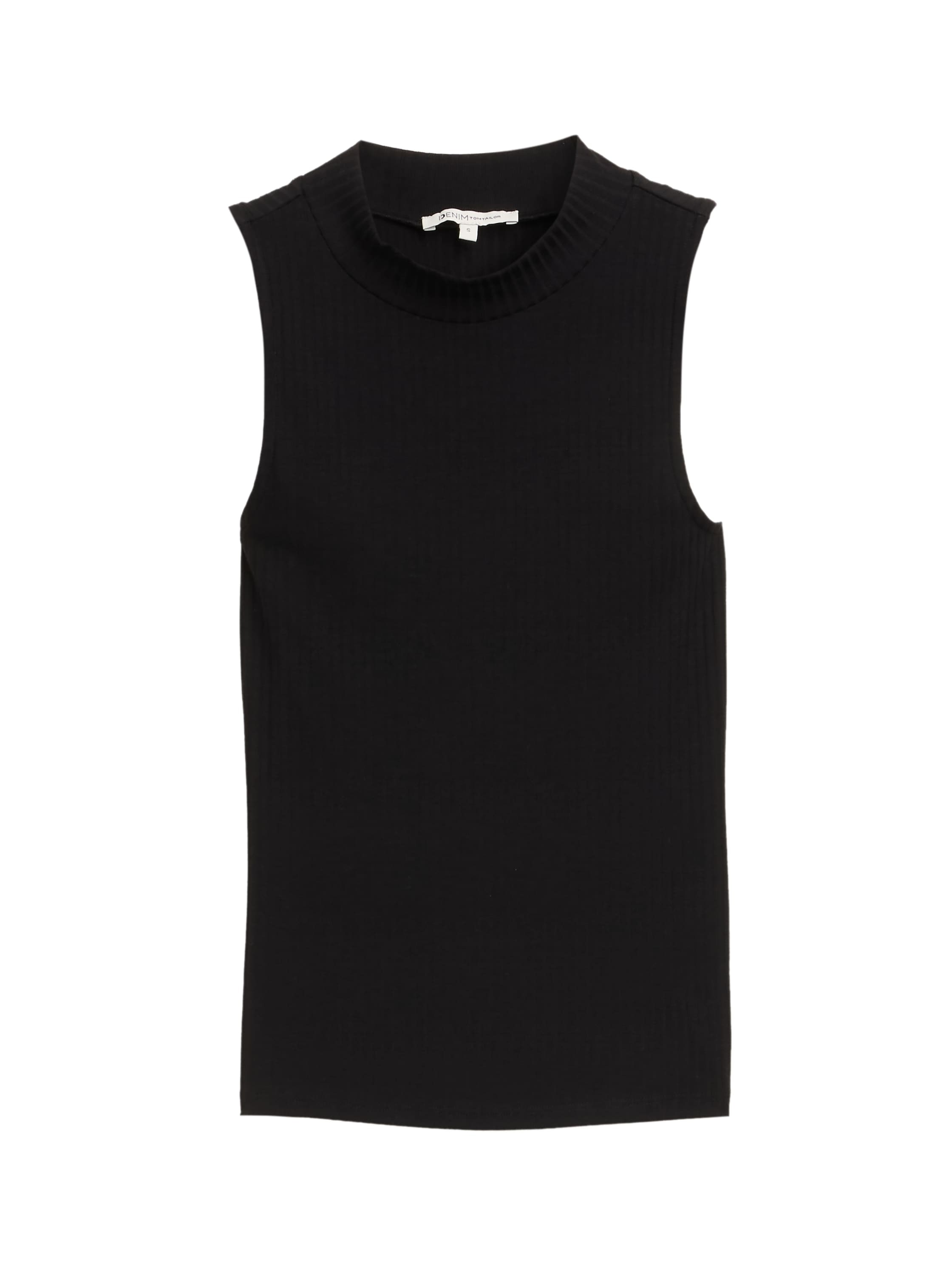TOM TAILOR Denim T-Shirt, mit Rippstruktur