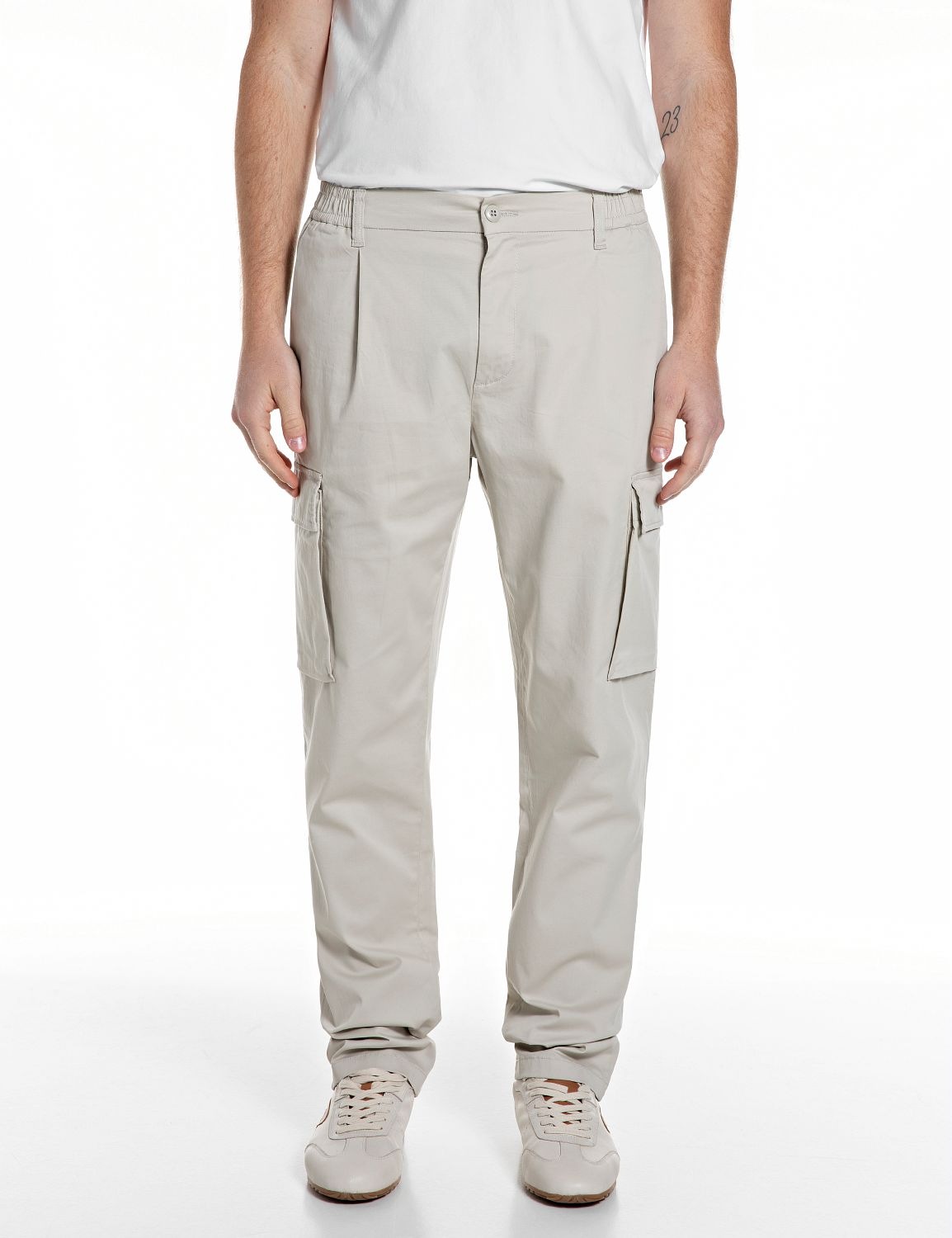 Replay Chinohose »Adhann«  aus Twill mit Cargotaschen, Tapered Fit