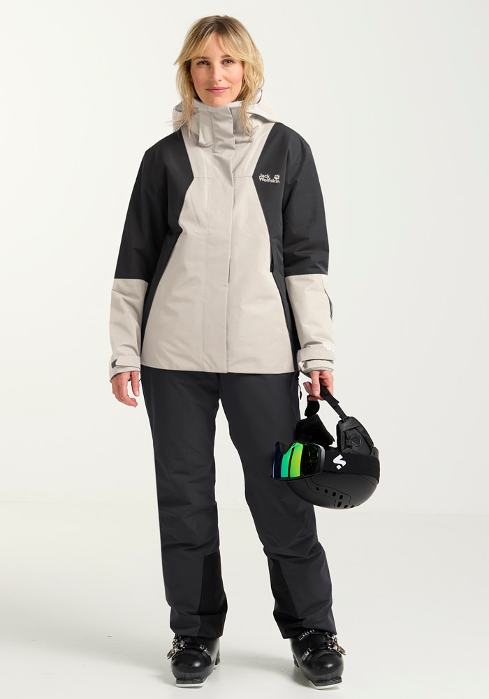Jack Wolfskin Skijacke »FLOWLINE 2L INS JKT W«, mit Kapuze
