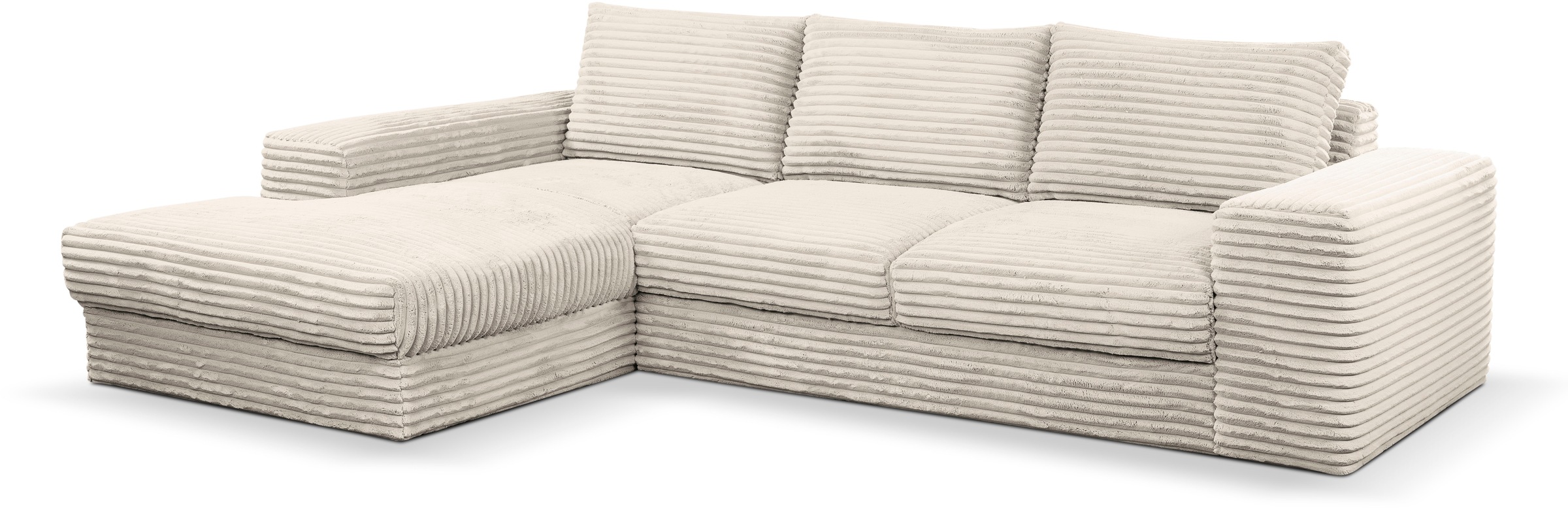 WERK2 Ecksofa Rozzana, in modischem Cord-Bezug