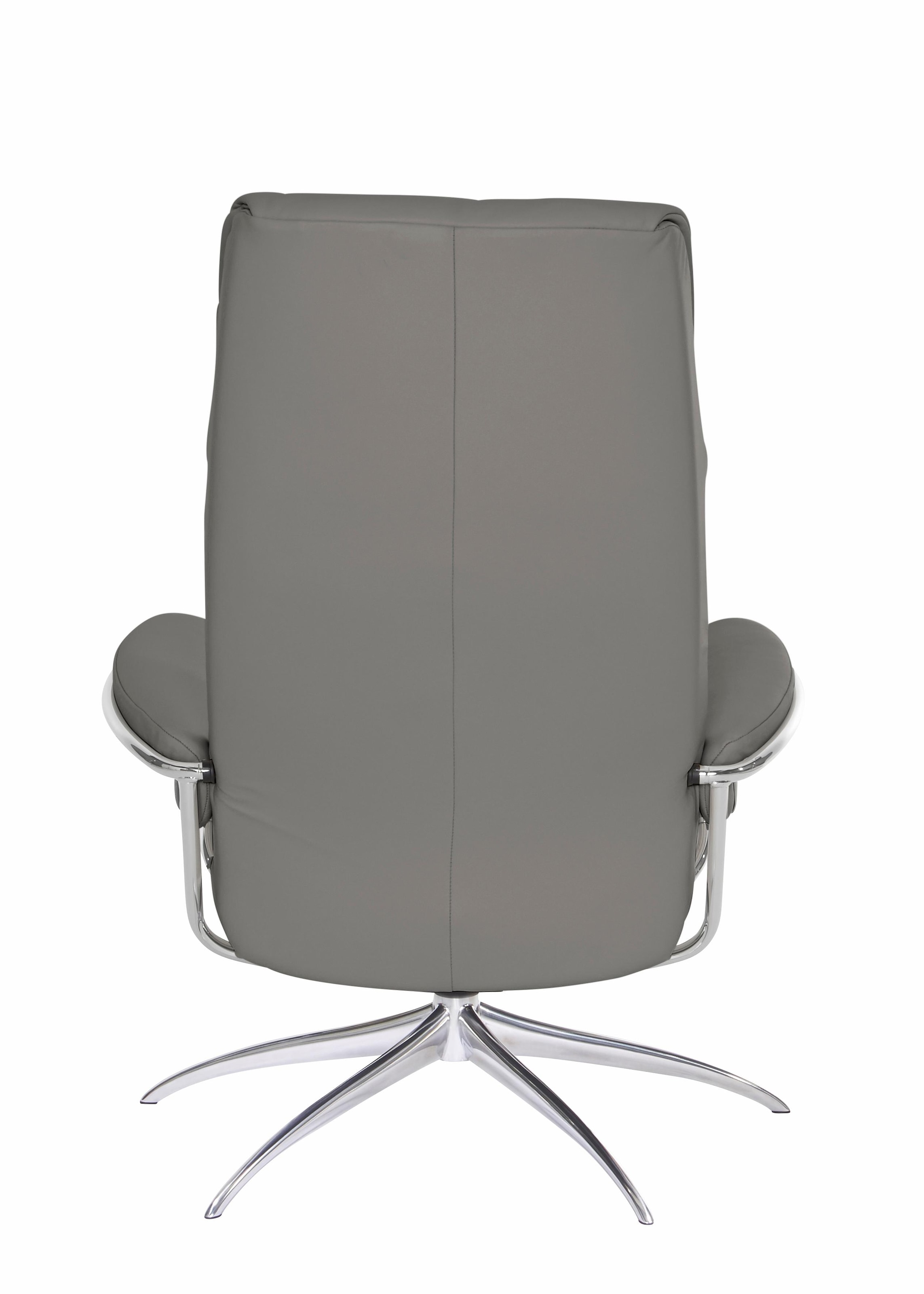 Stressless® Relaxsessel »London« Set, Relaxsessel mit Hocker,  mit Hocker, High Back, mit Star Base, Gestell Chrom