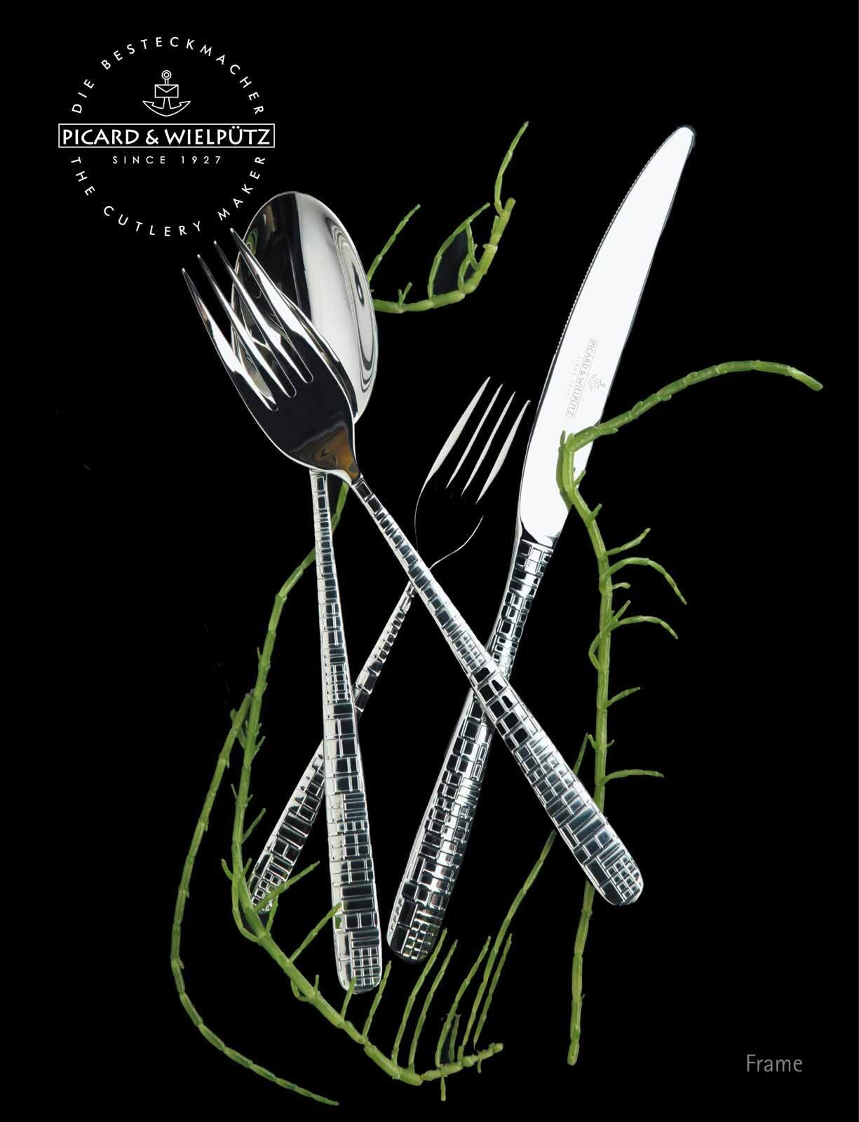 Picard & Wielpütz Solingen Besteck-Set »Tafelbesteck inkl. Besteckbox Frame 24er Set silber« Spülmaschinengeeignet