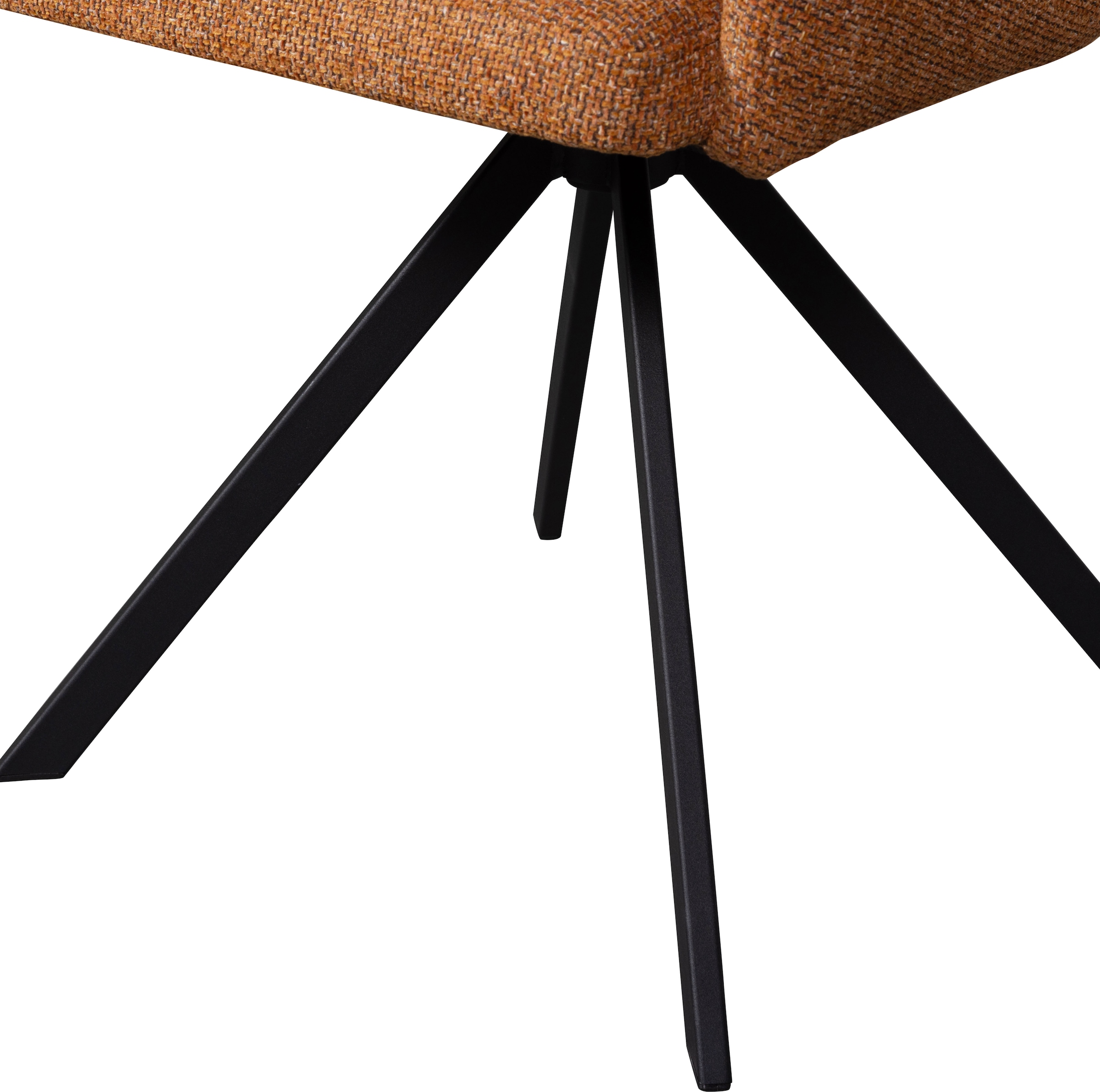 WOOOD Esszimmerstuhl »Fenne« (Set) 2 Stk.Polterstuhl mit Drehfuß, gewebtem Stoff, Höhe 80 cm