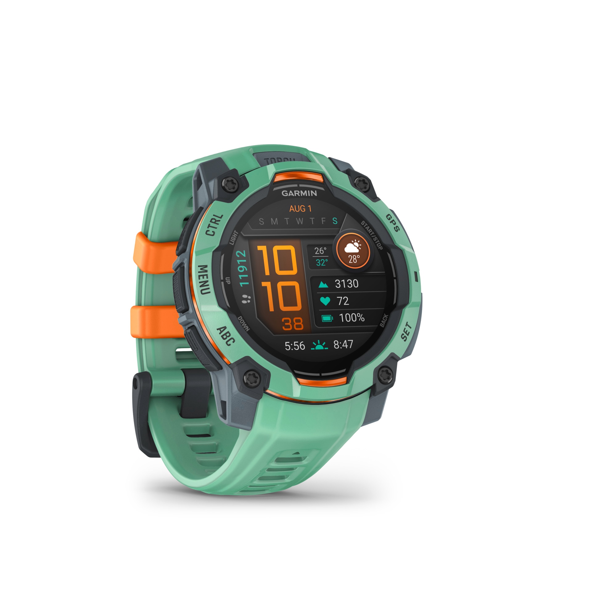 Garmin Smartwatch »Instinct 3 AMOLED 45mm«, (3 cm / 1,2 Zoll), 4 GB