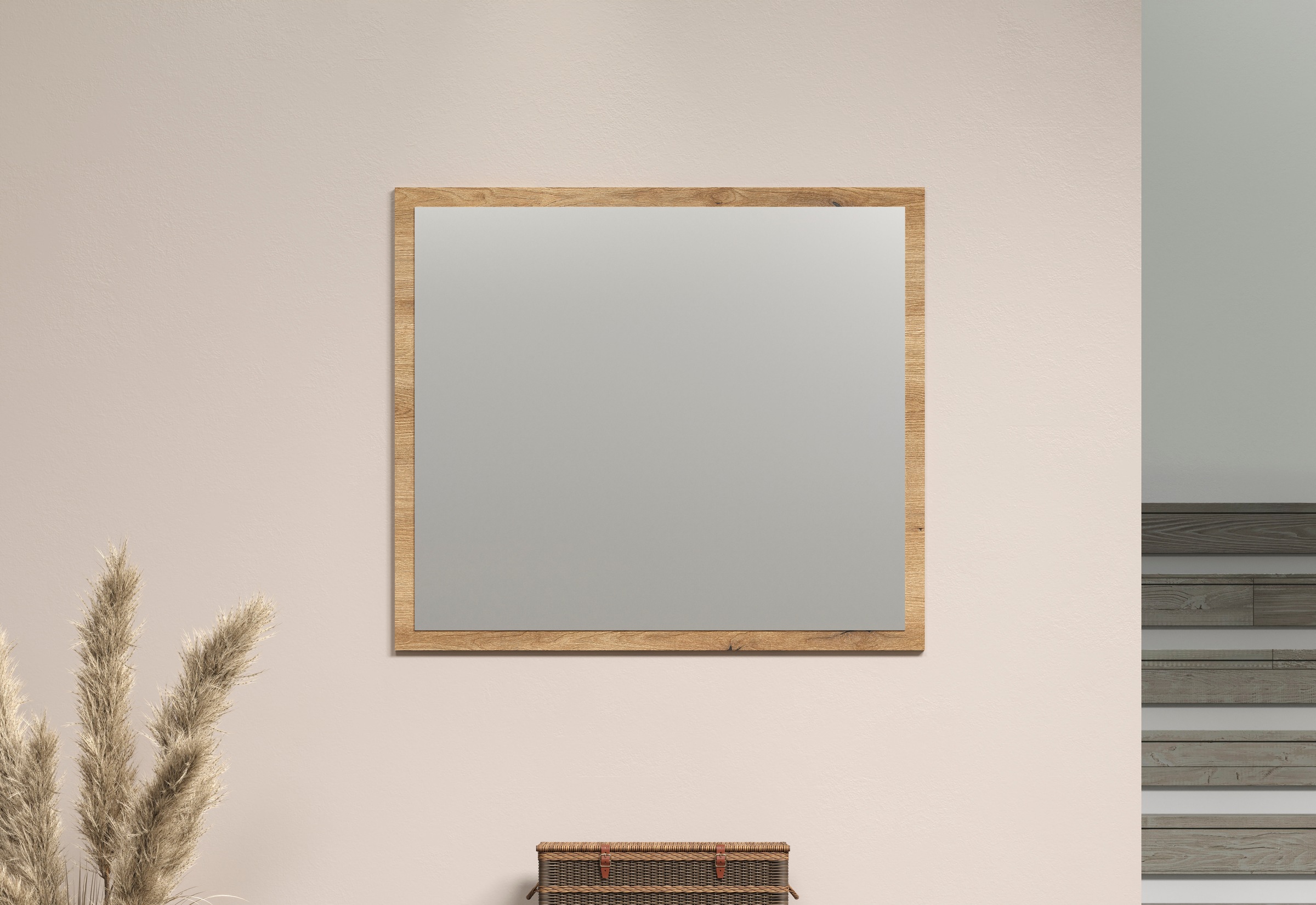Home affaire Garderobenspiegel »Estepona« Wandspiegel mit 4 mm Spiegel-Floatglas – (B/T/H) 80/2/70 cm