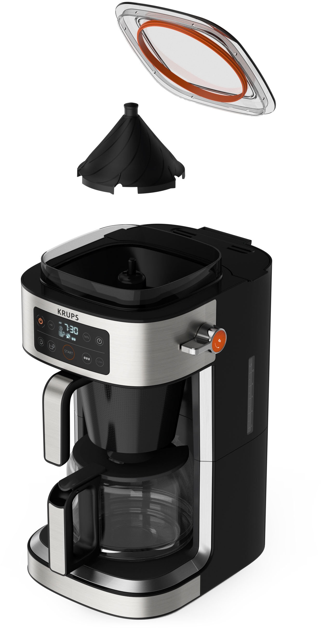 bis 1,25 Kaffee-Vorratsbox jetzt l kaufen Krups Kaffeekanne, »KM760D OTTO zu Filterkaffeemaschine 400 integrierte Kaffee bei g Partner«, Aroma für frischen