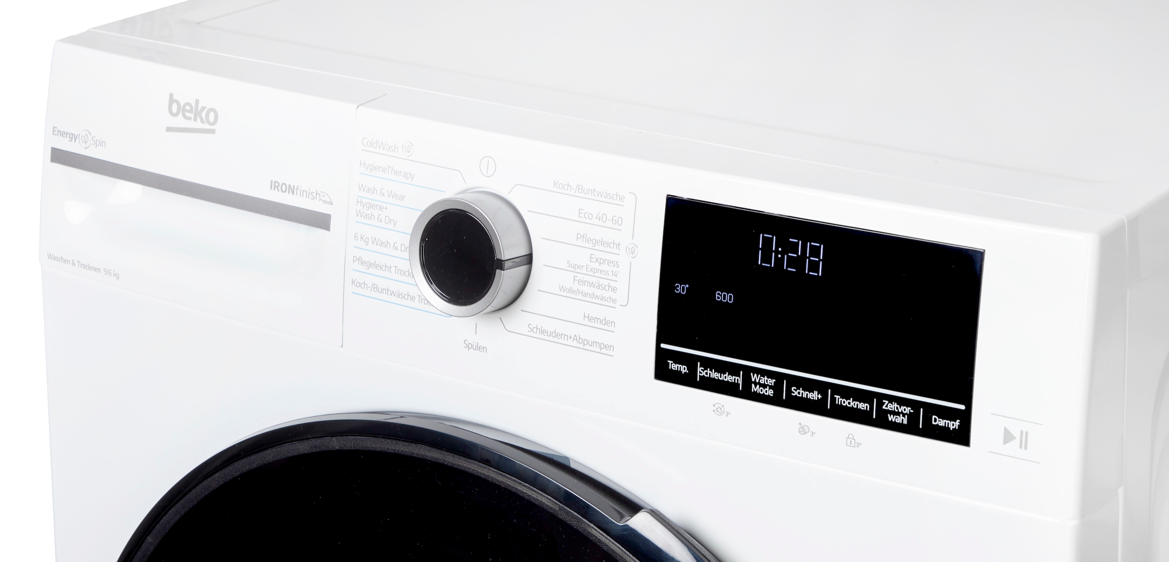 BEKO Waschtrockner »BM3DT4944W« 9 kg /6 kg 76 dB(A) Waschen & Trocknen in einem: 9 kg / 6 kg, Dampffunktion