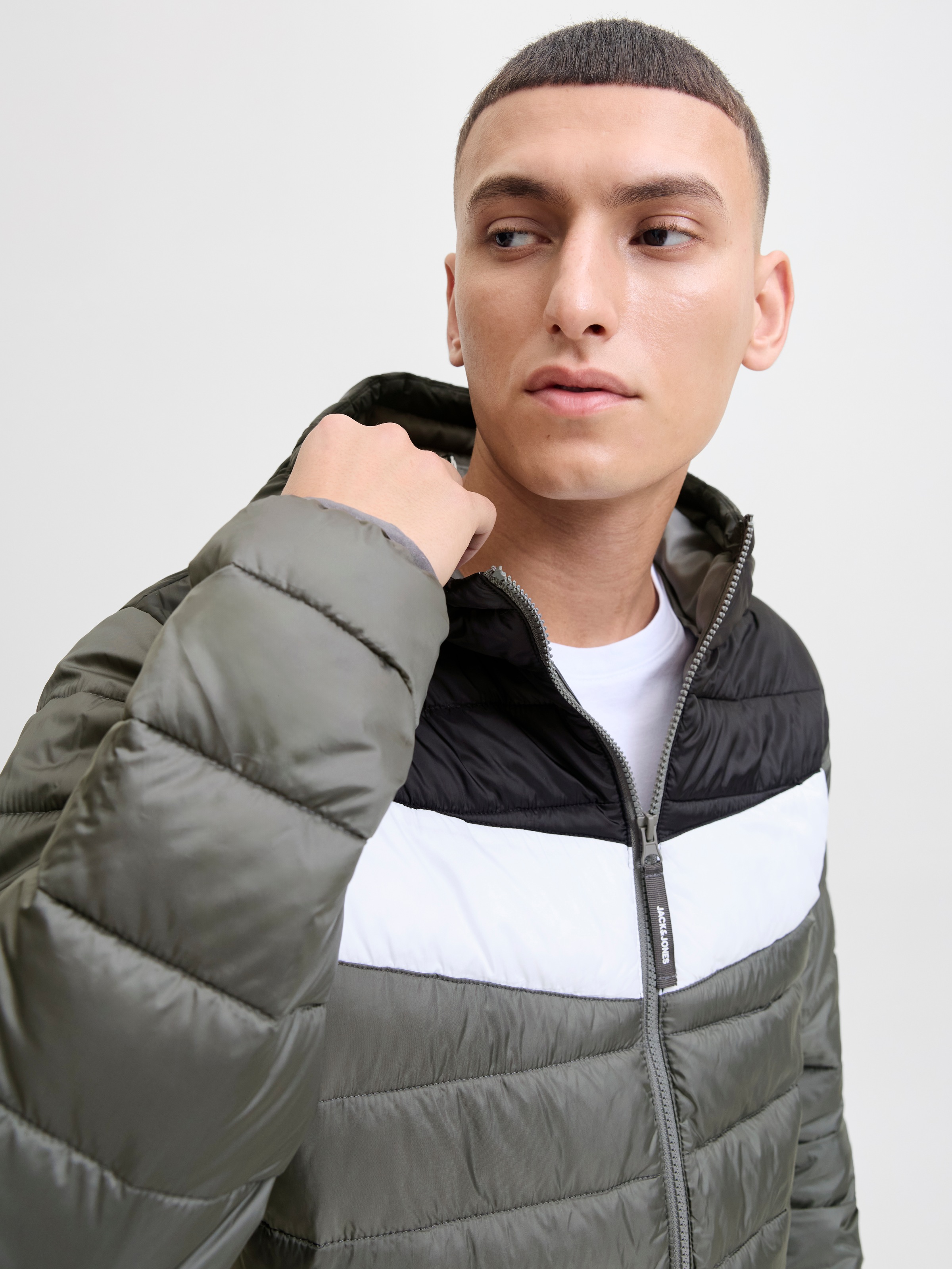 Jack & Jones Steppjacke »JJWEST LIGHT PUFFER HOOD« mit Kapuze
