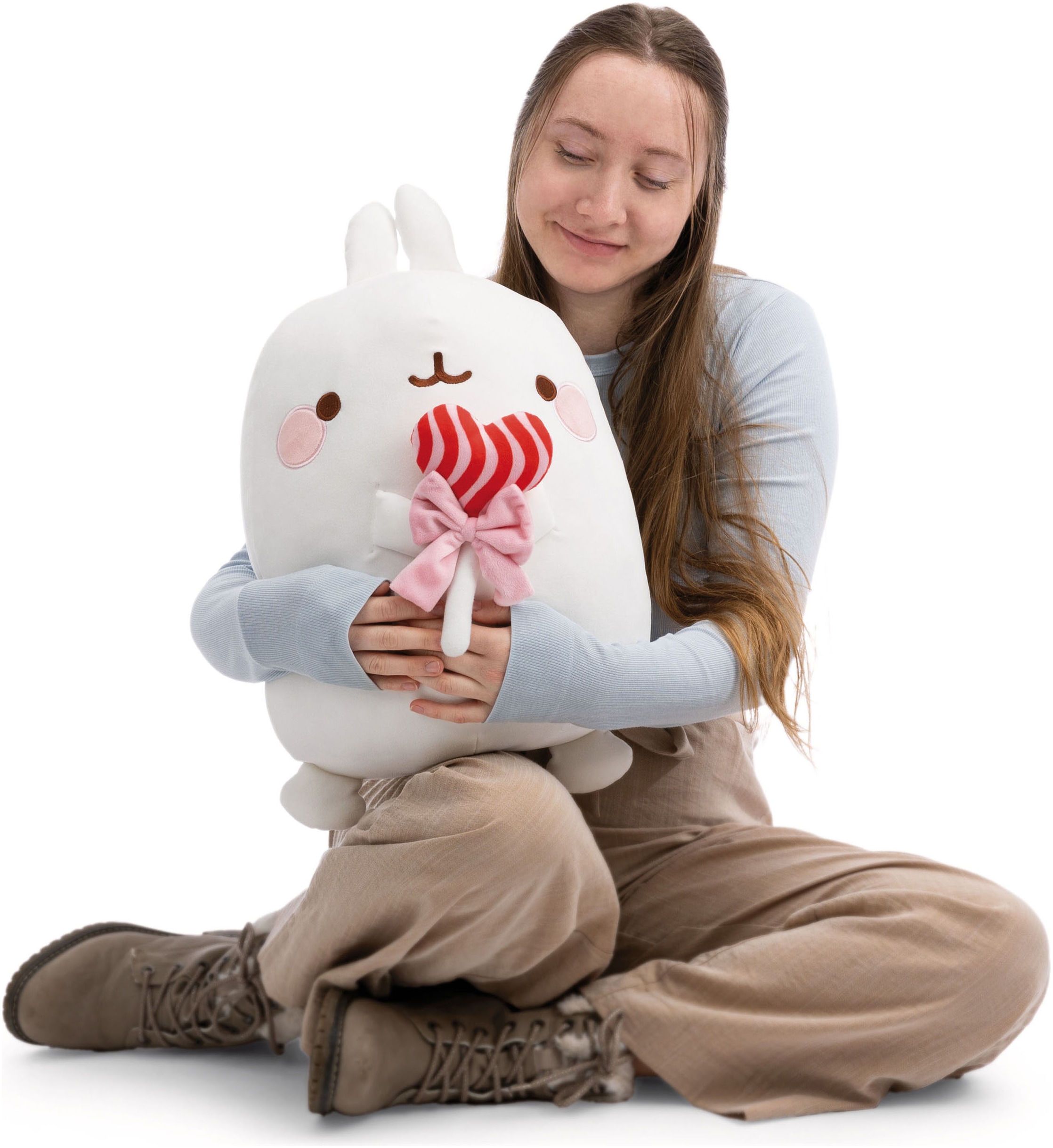 Nici Kuscheltier »MOLANG mit Lolli, 48cm« mit Lolli