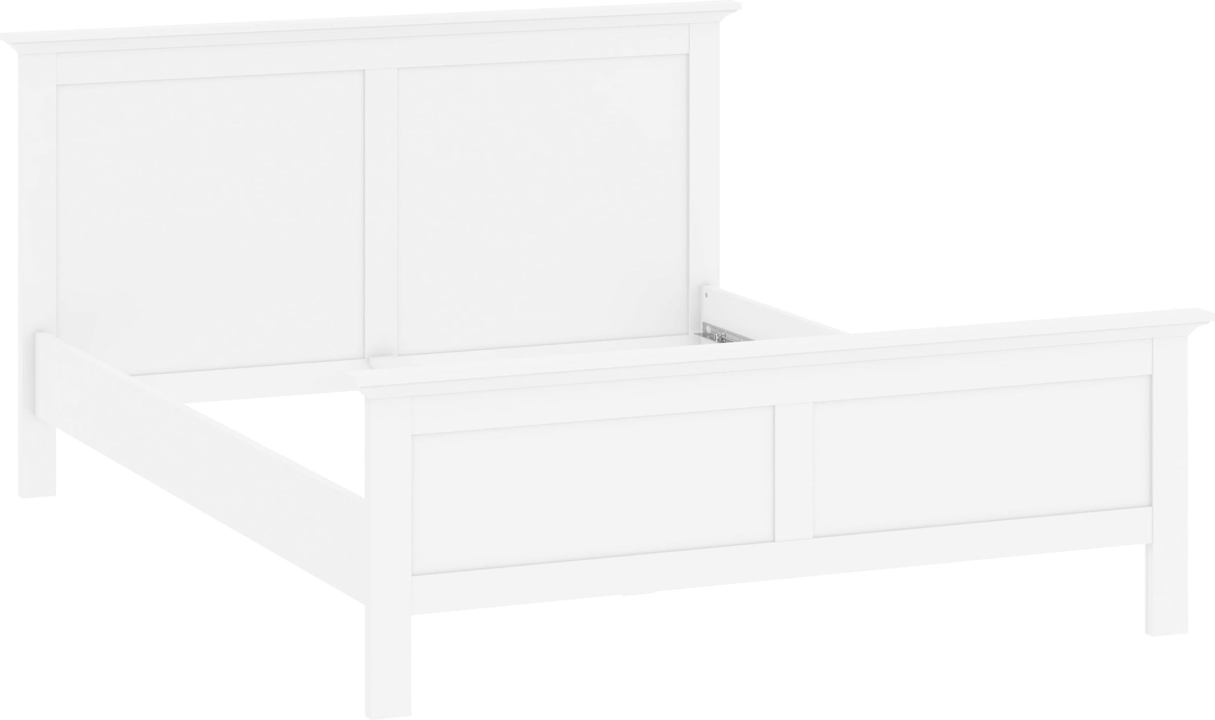 Home affaire Bett »Paris Bettgestell, Doppelbett,« mit Kassetten-Optik an Kopf- und Fußteil