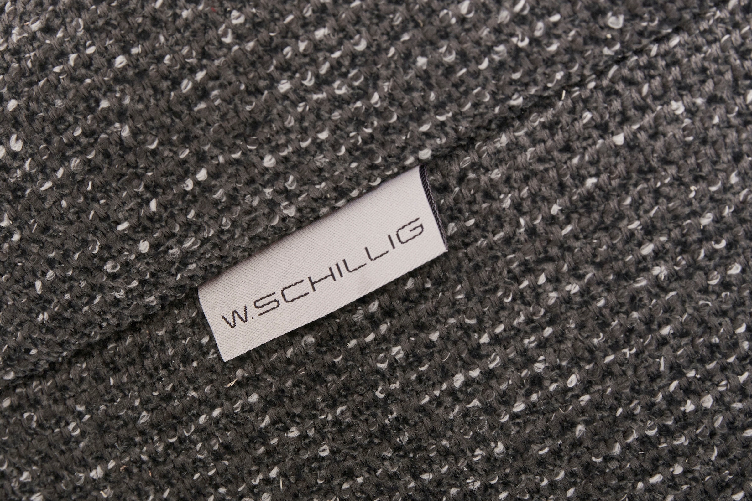 W.SCHILLIG Ecksofa »finn, Designsofa mit tollem Sitzkomfort, bequem, L-Form«, German Design Award 2016, Fußgestell Nussbaum natur, Breite 281 cm