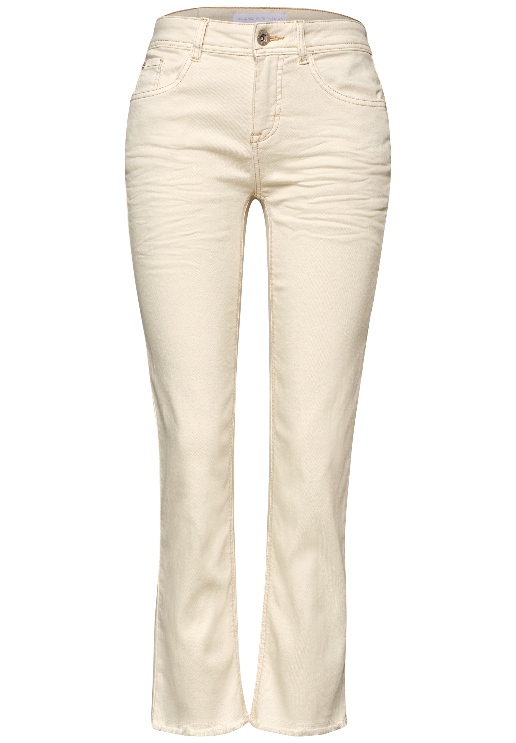 STREET ONE Straight-Jeans »Style Tilly« mit offenem Saum