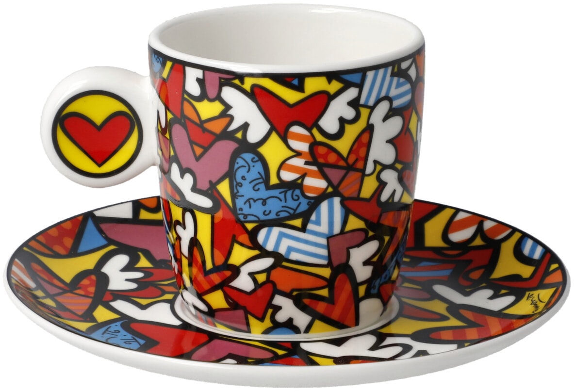 Goebel Espressotasse »Britto«, Pop Art, Romero Britto - All We Need is Love