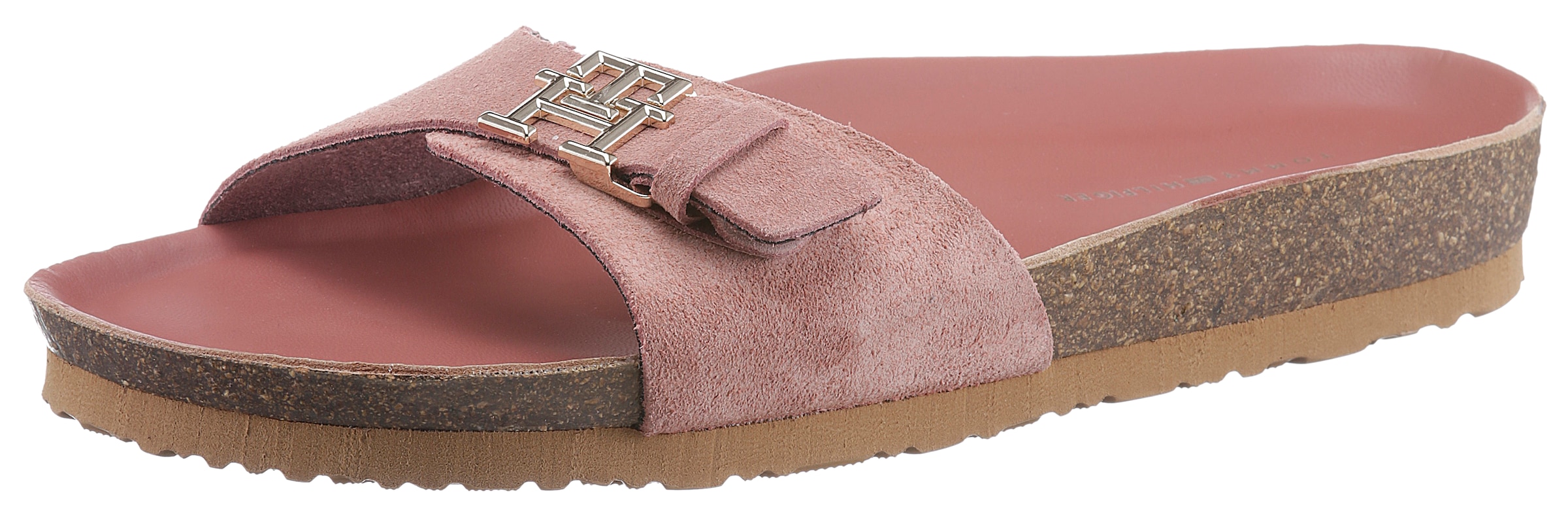 Pantolette »TH MULE SANDAL SUEDE«, mit verstellbarer Schnalle