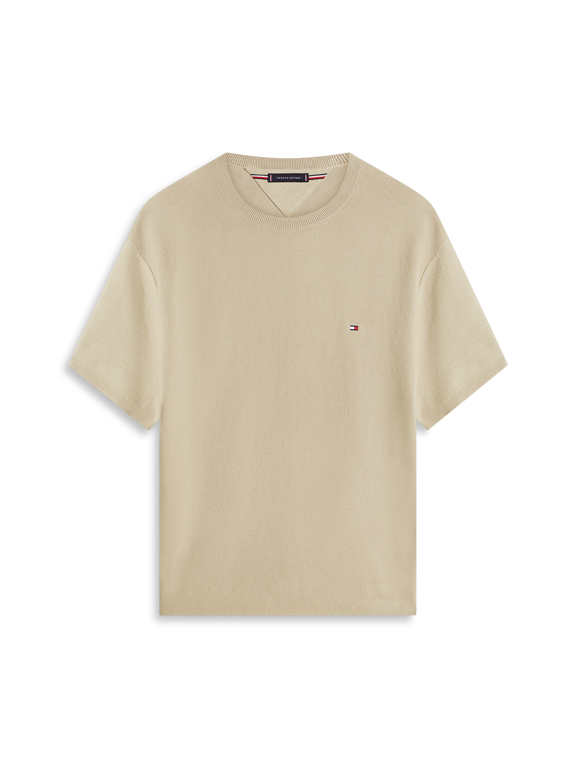 Tommy Hilfiger Kurzarmpullover »COOL TOUCH STRUCTURE« Relaxed Fit, aus Strick