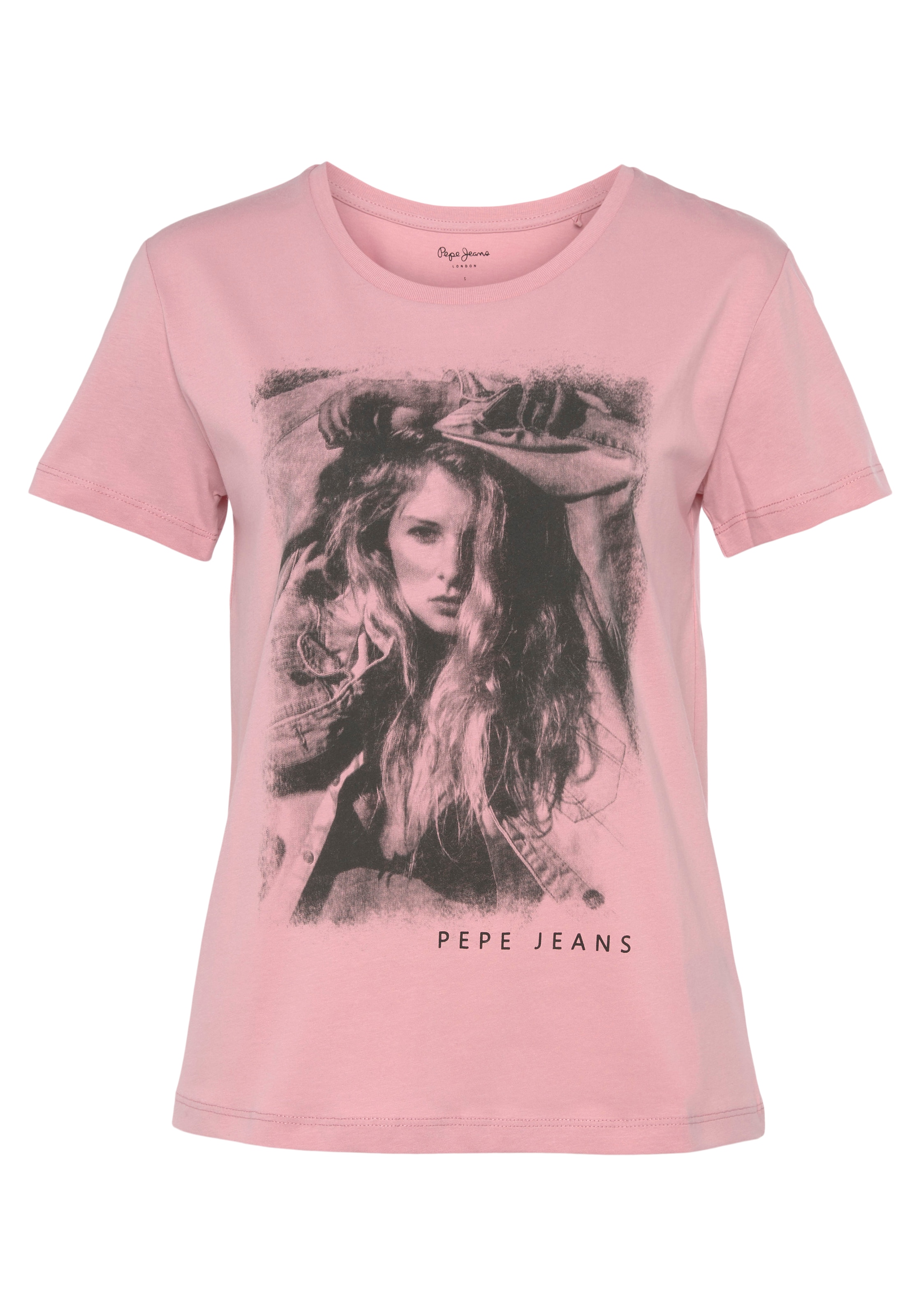 Pepe Jeans Rundhalsshirt, mit großem im OTTO Shop Fotoprint Online