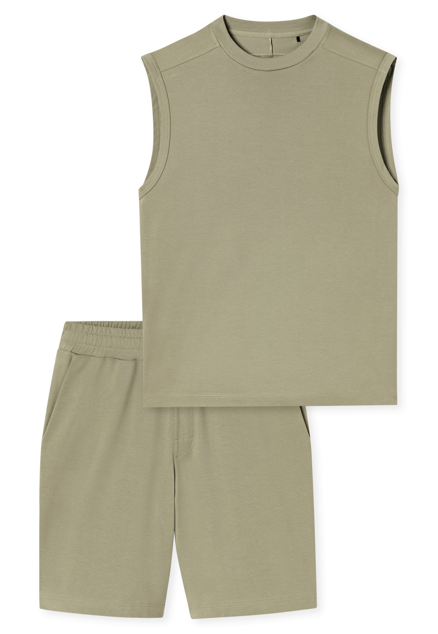 Schiesser Shorty »Modern Nightwear« 2 mit Rundhalsausschnitt und ärmellos, leichter Oversize-Fit