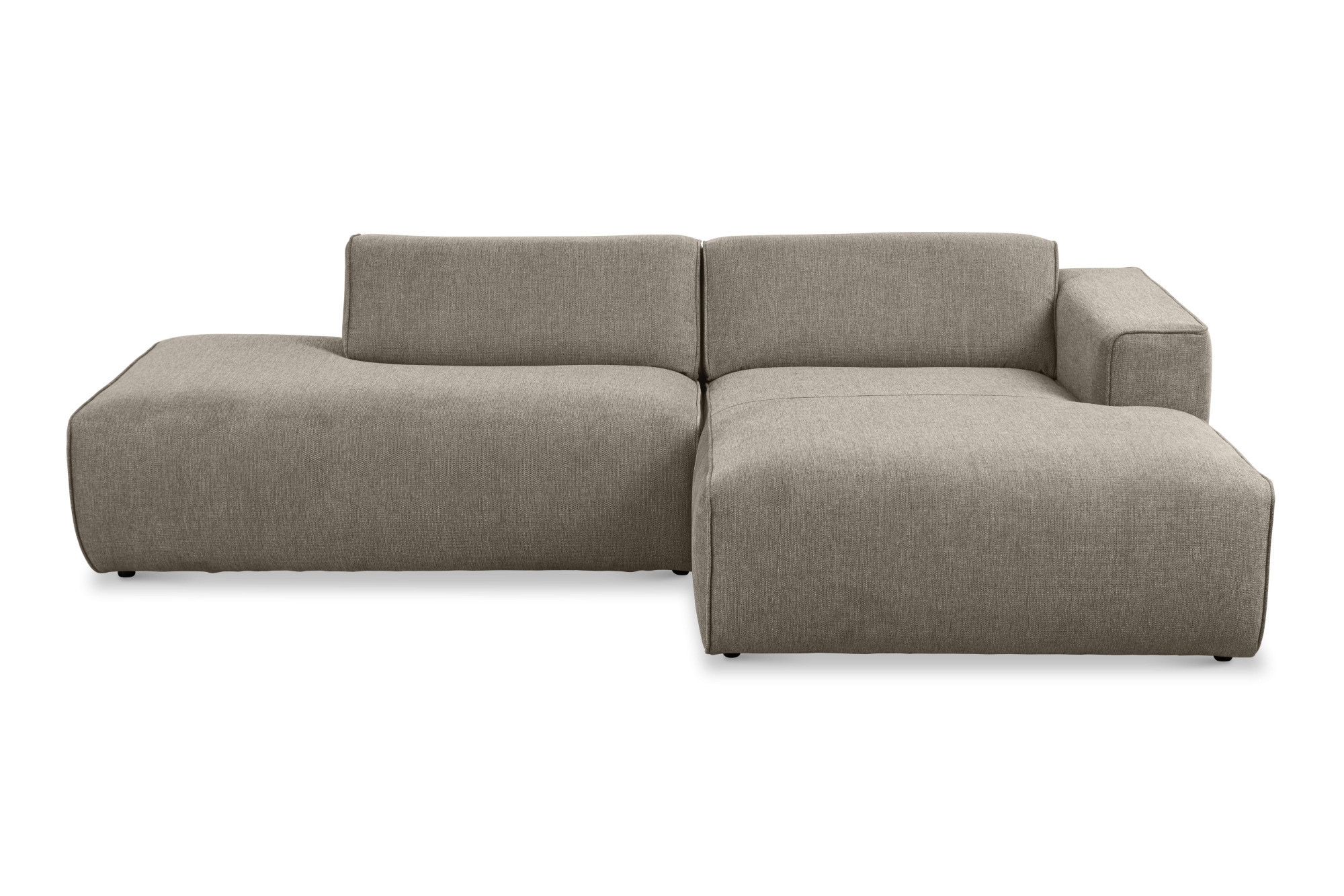 andas Ecksofa »Noord mit Kedernaht, Breite 227 cm«, mit Kedernaht, Breite 227 cm, Cord, Struktur, Webstoff
