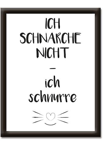 Artland Wandbild »Ich schnarche nicht - ich schnurre«, Sprüche & Texte, (1 St.) kaufen