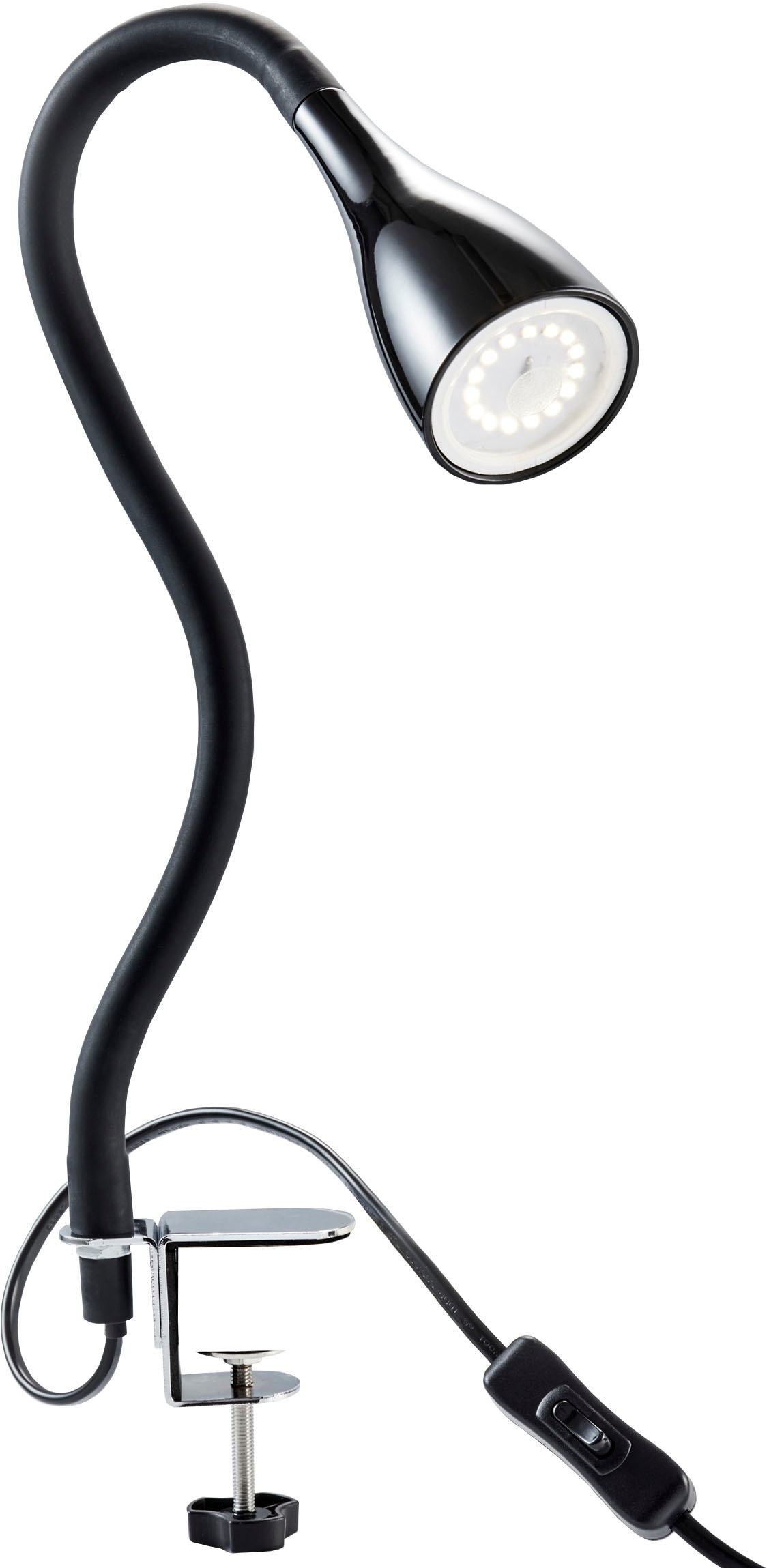 B.K.Licht LED Stehlampe und  biegsame Tischleuchte im Set