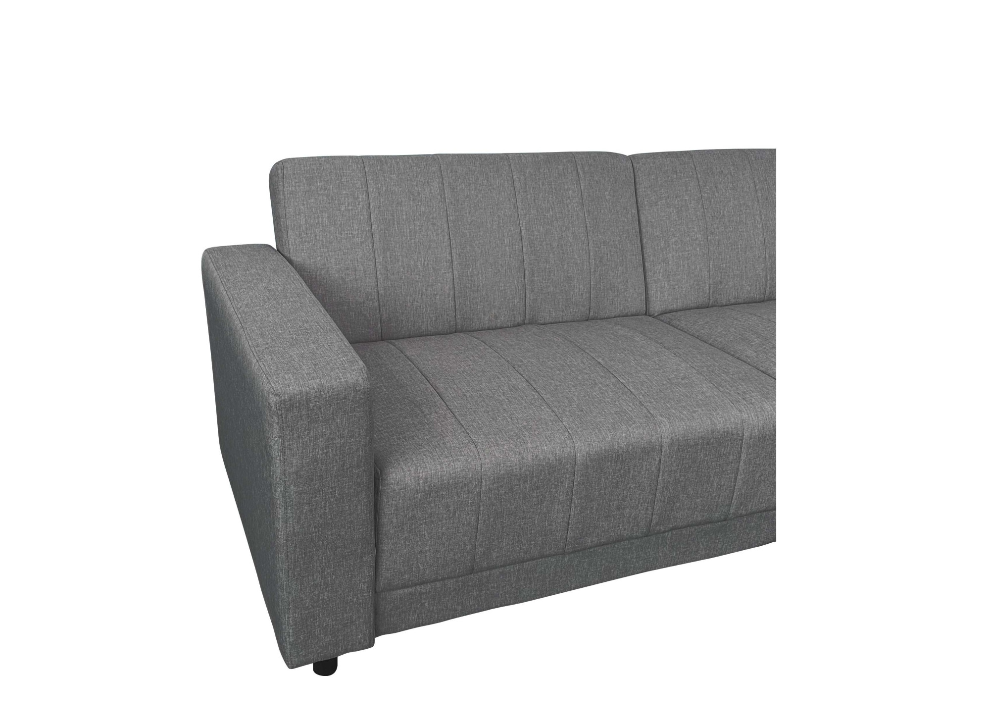 Dorel Home 3-Sitzer »Allie II Schlafsofa 225 cm«, Bett-Funktion (108/190cm), Rückenlehne 2-teilig, mit Steppung