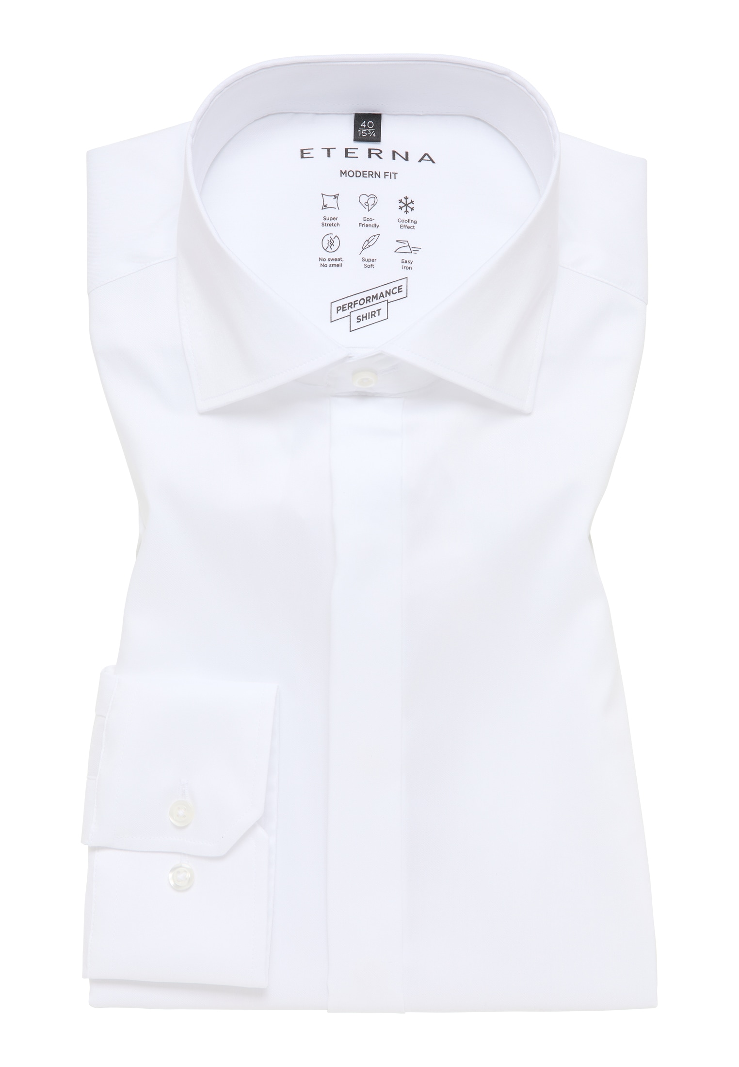 Eterna Langarmhemd »MODERN FIT«, EASY IRON (bügelleicht)