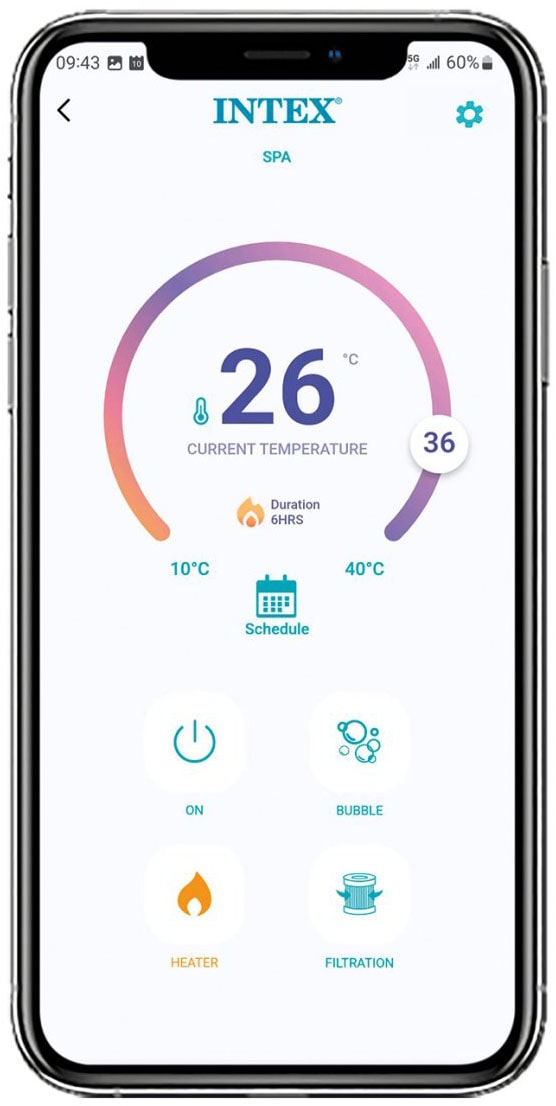 Intex Whirlpool »Greywood Deluxe« 165 cm Durchmesser