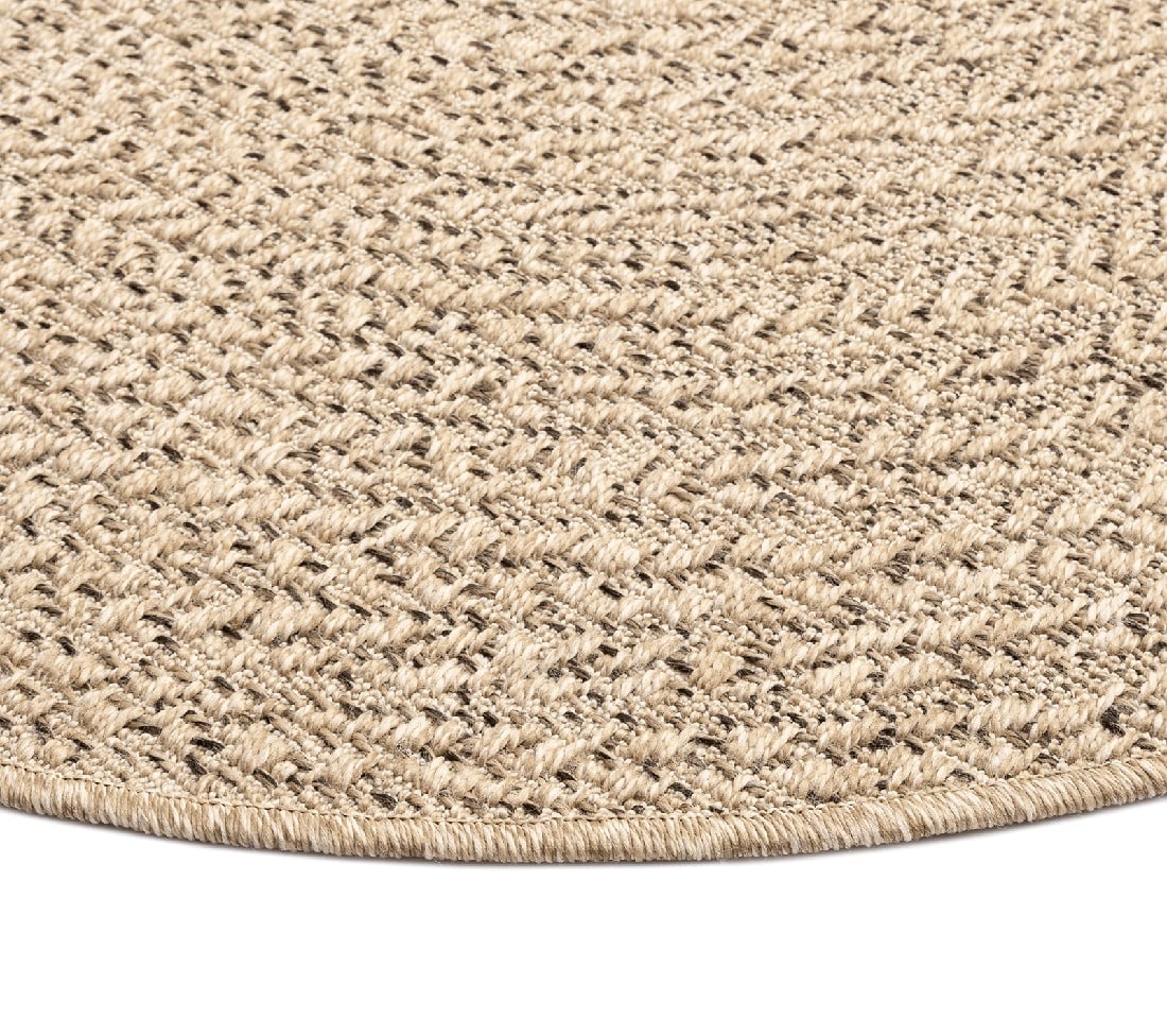 the carpet Teppich »Kansas«, rund, 1 mm Höhe, moderner robuster In und Outdoor Teppich Jute Look