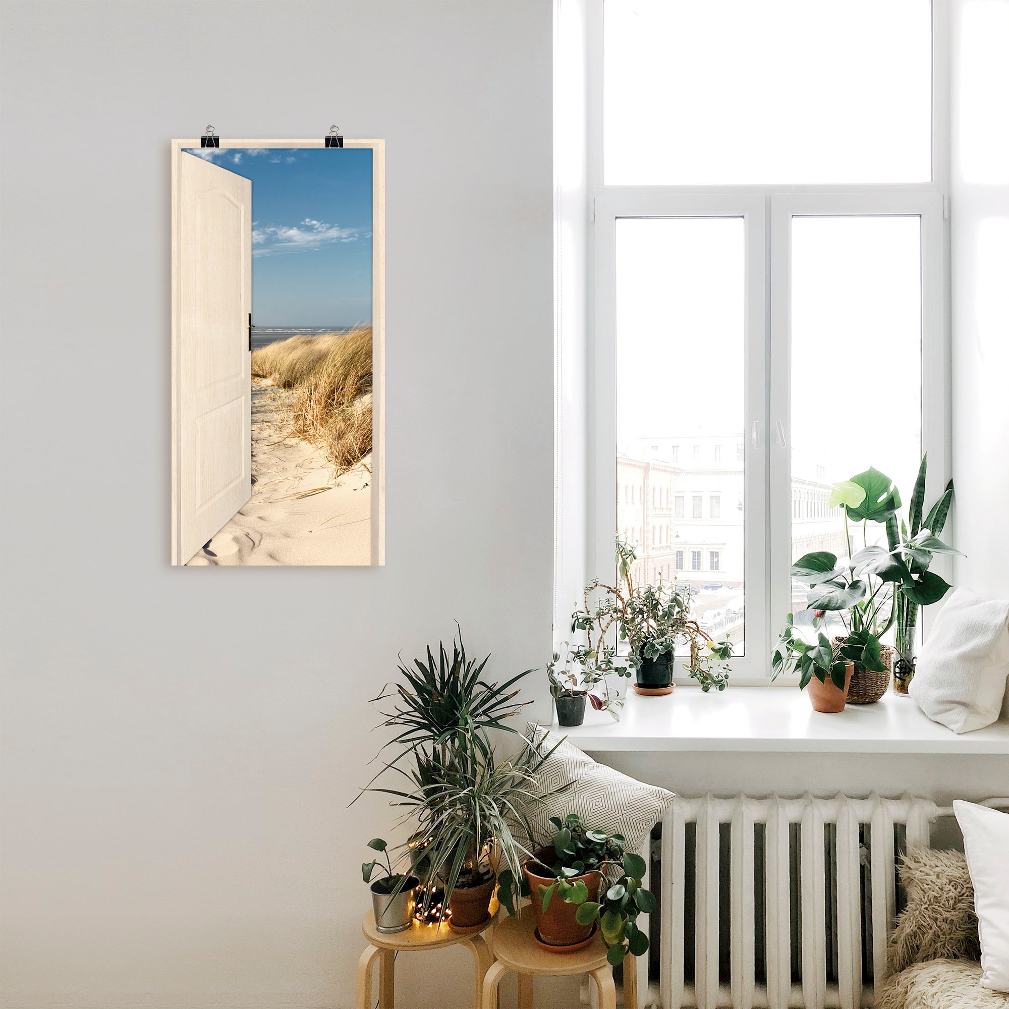 Artland Wandbild »Nordseestrand auf Langeoog«, Strand, (1 St.), als Poster, Wandaufkleber in verschied. Größen