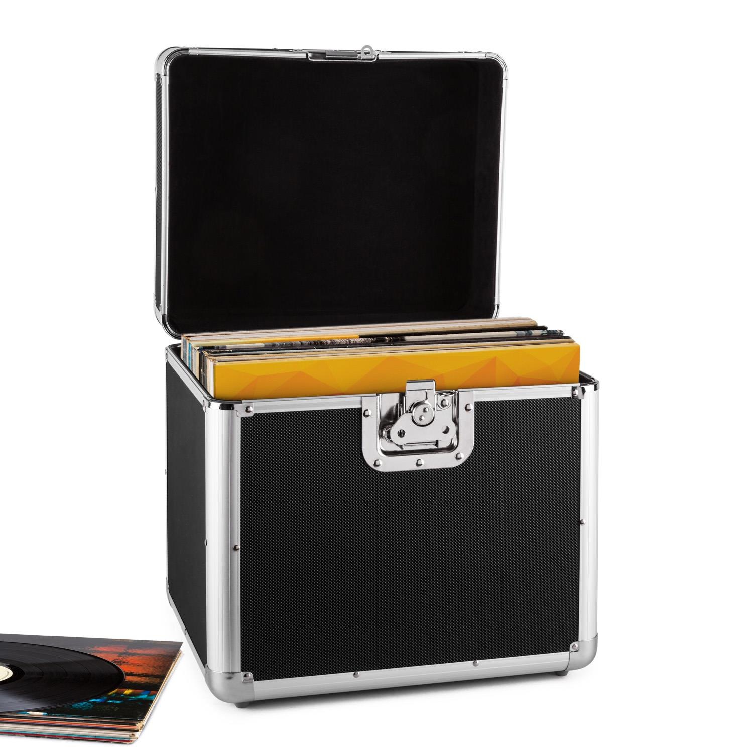 resident dj Aluminium Plattenkoffer Vinyl Case Flightcase 70 Platten »ZEITKAPSEL«