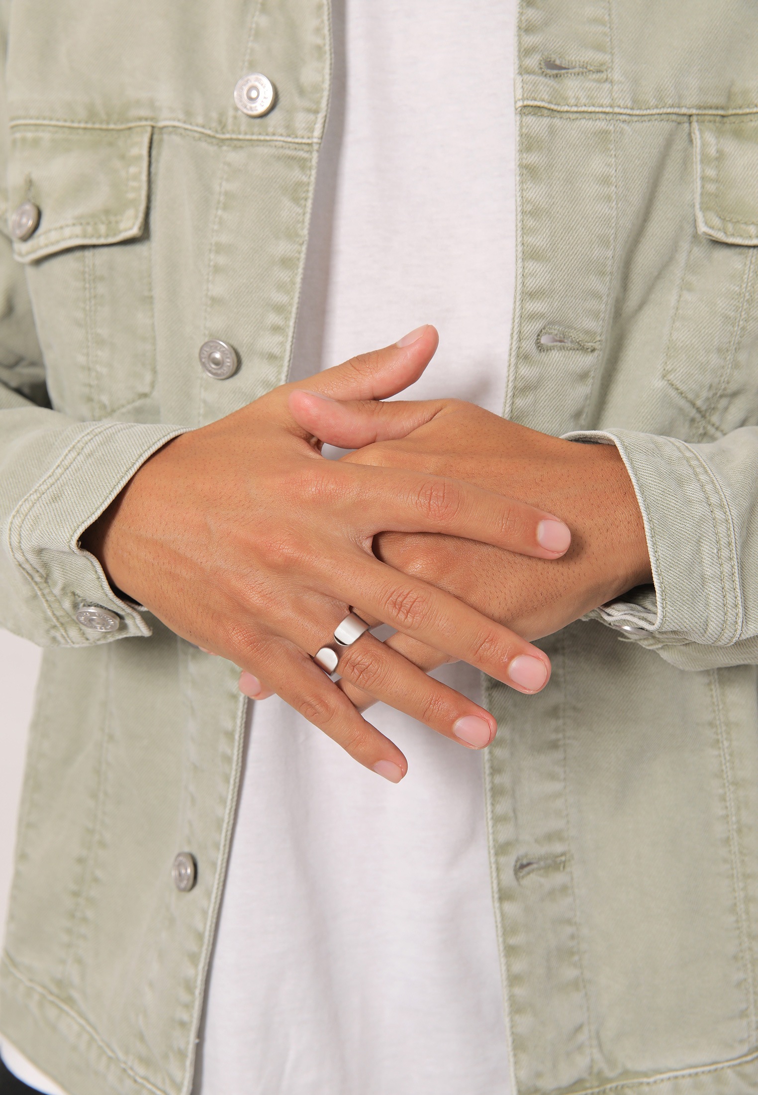 Kuzzoi Silberring »Ring Bandring Klares Design Offen 925 Silber«