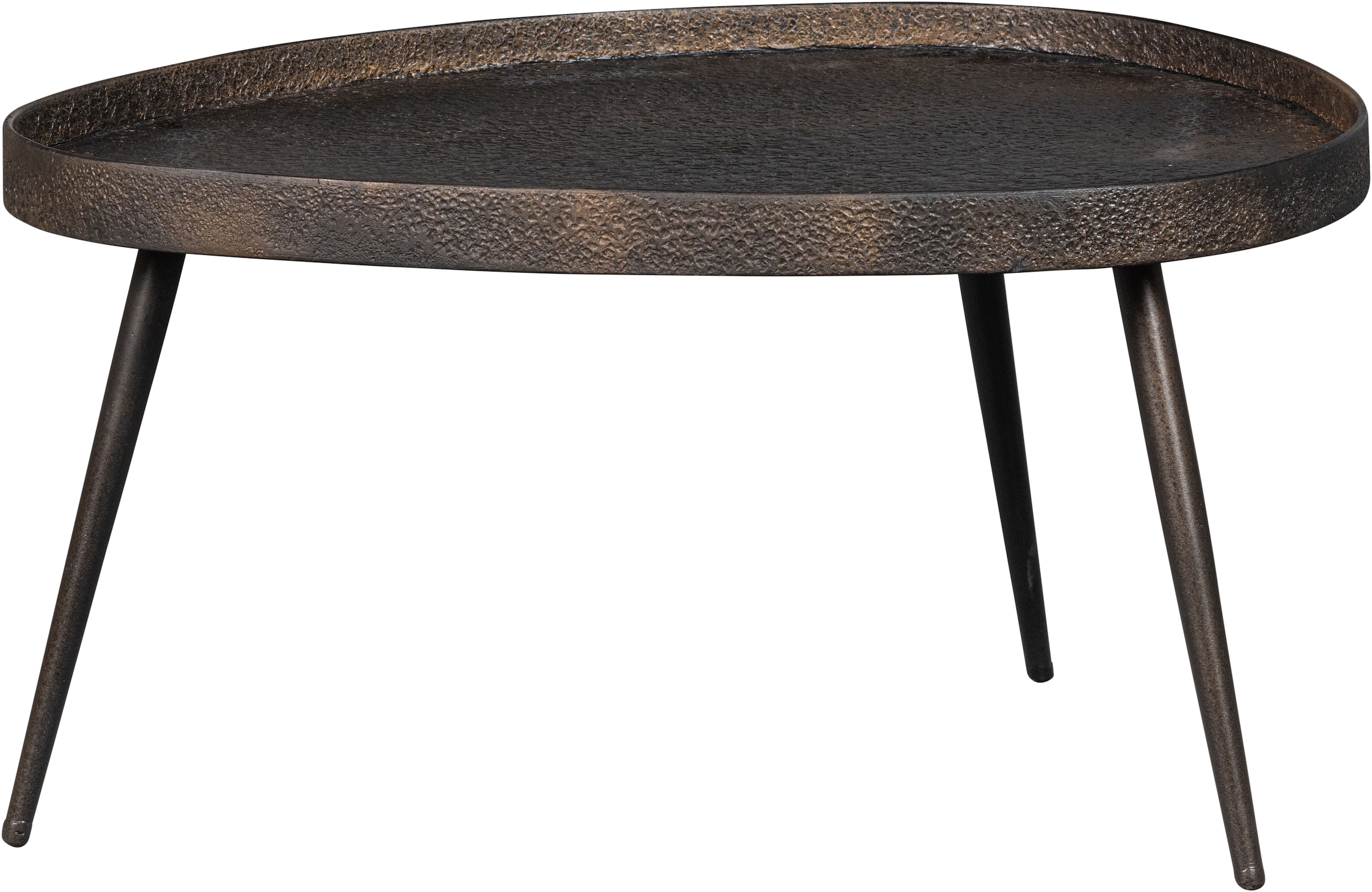 WOOOD Beistelltisch »Crude mit Multiplex-Zinkbeschichtung und Metallbeinen 71 x 52 x 39 cm« Set, 2 Stk. tlg. 2er-Set, unterschiedliche Größen im Set, Tragkraft je 15 kg