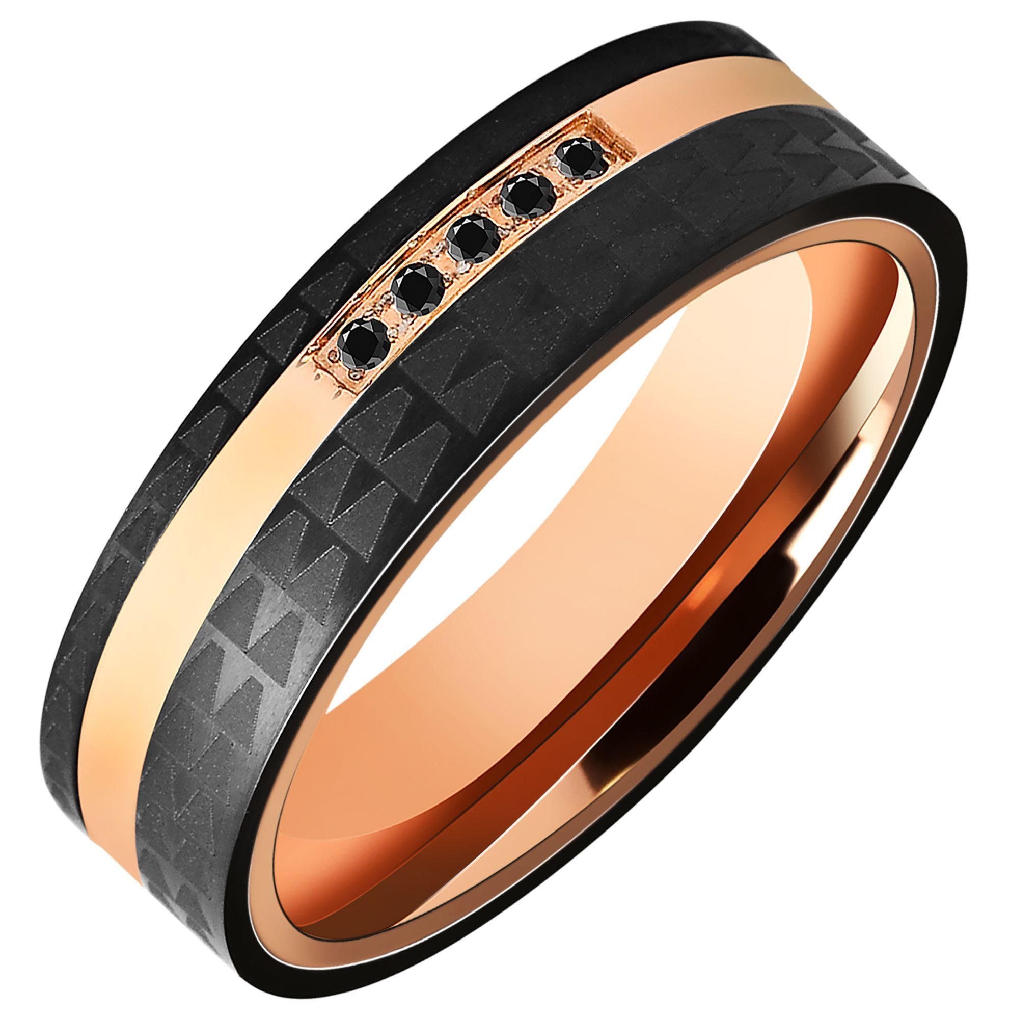 Adelia´s Fingerring »Damen Ring aus Edelstahl mit Strass Steinchen«