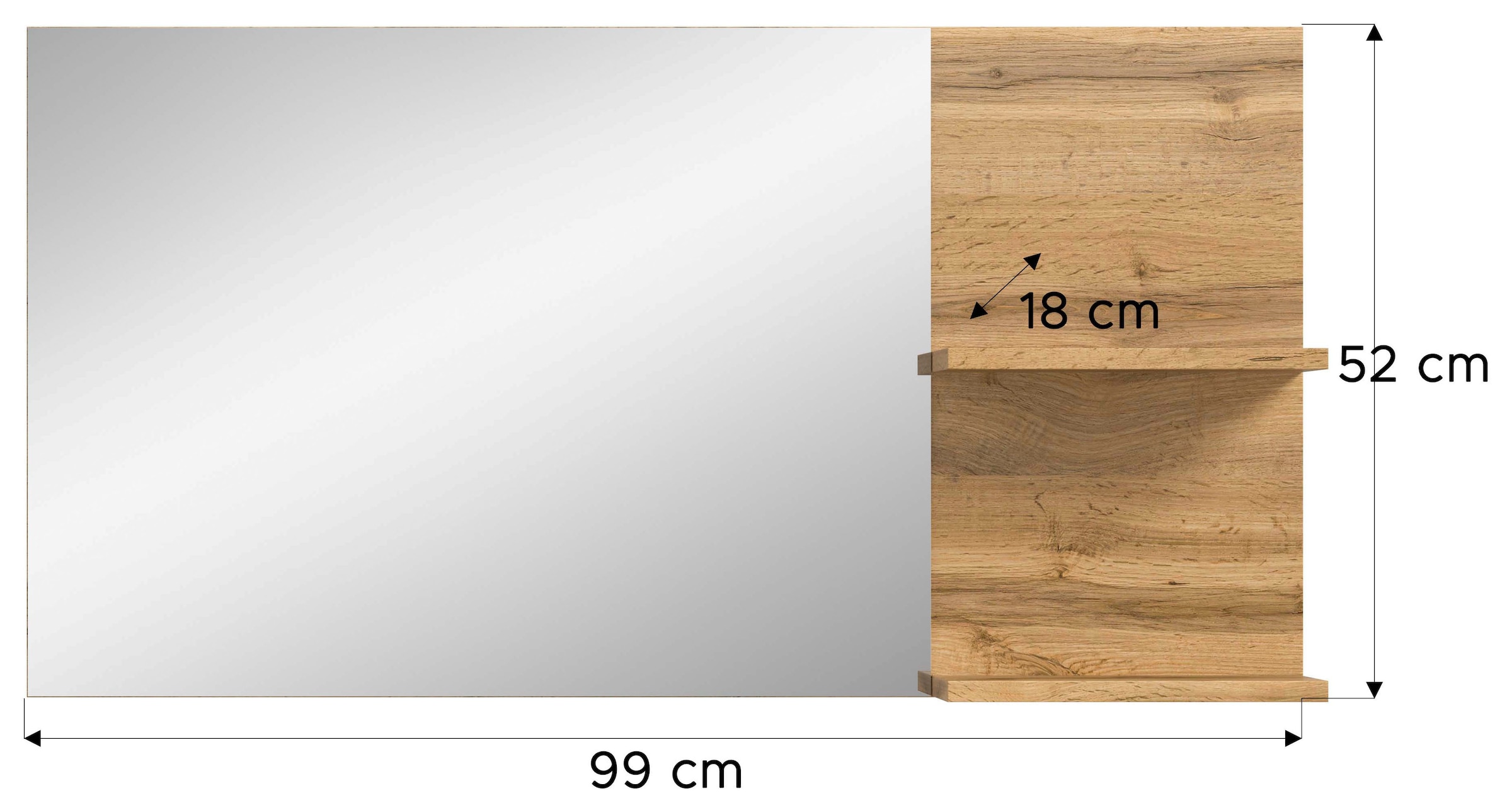 OTTO home Garderobenspiegel »MAMBO« Spiegel, Flur, Diele, Spiegel mit Ablage