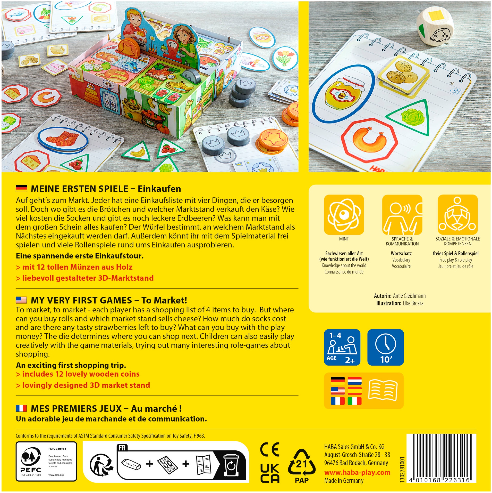 Haba Spiel »Meine ersten Spiele - Einkaufen«, Made in Germany