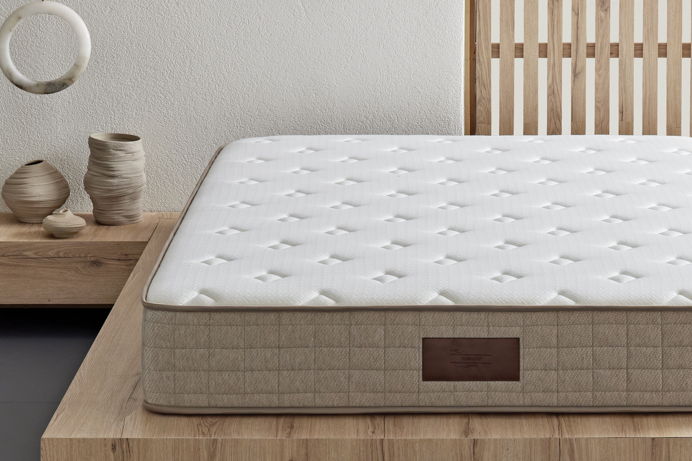 Yatas Bedding Taschenfederkernmatratze »Majestät First Class, Matratze 90x200, 140x200 cm & weitere Größen«, 30 cm hoch, Raumgewicht: 28 kg/m³, 406 Federn, (1 St., 1-tlg.), H2, wendbar, ergonomisch, atmungsaktiv