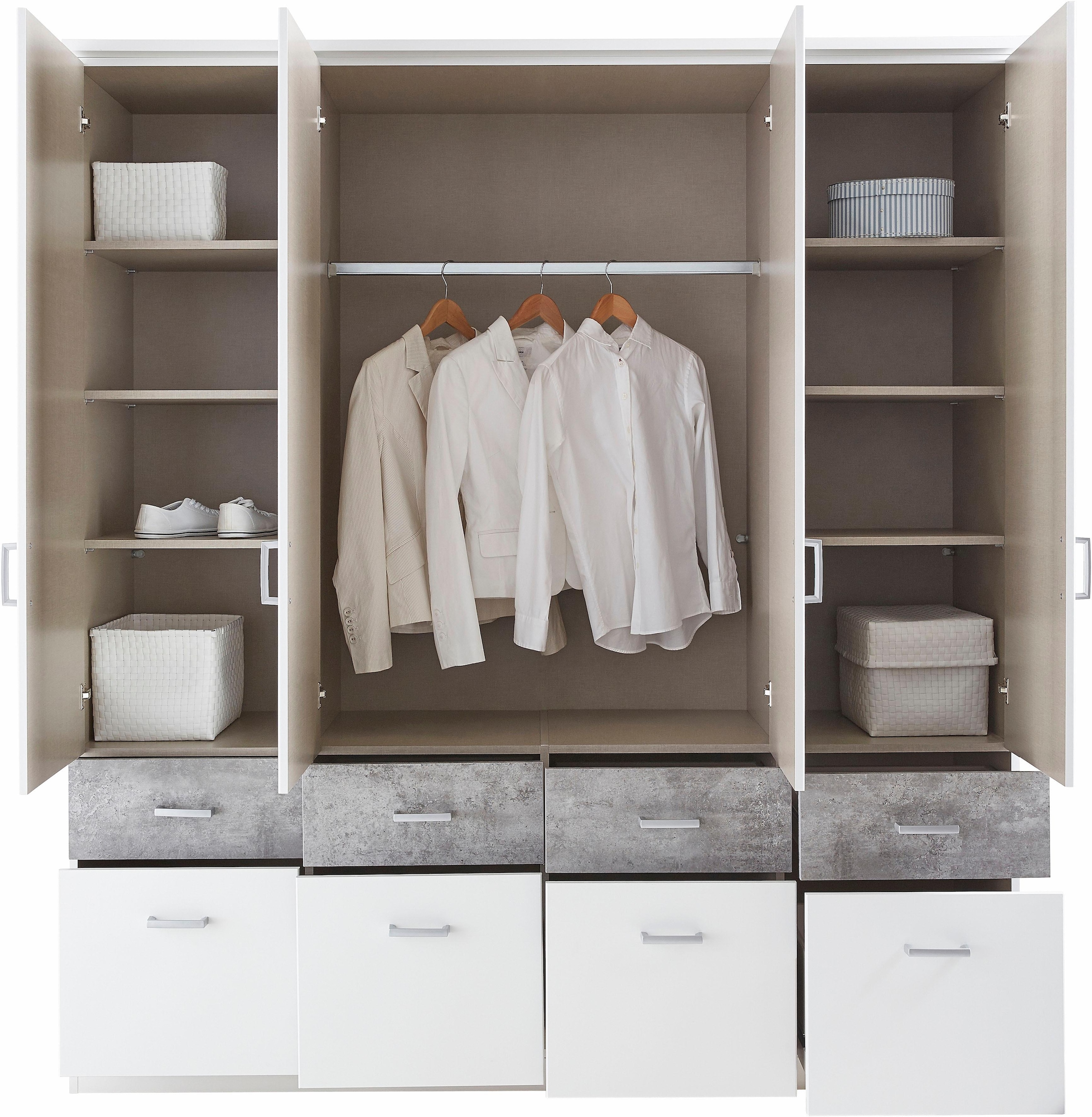 rauch Kleiderschrank »Kleiderschrank Schrank Garderobe deckenhoher Schrank BREMEN«, in vielen Farben und Ausführungen MADE IN GERMANY