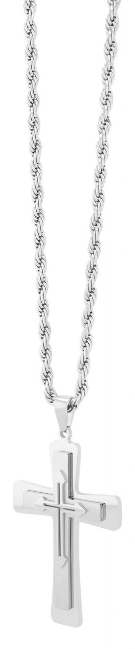Adelia´s Kette mit Anhänger »Adelia's Unisex Edelstahl Halskette mit Anhänger Kreuz«