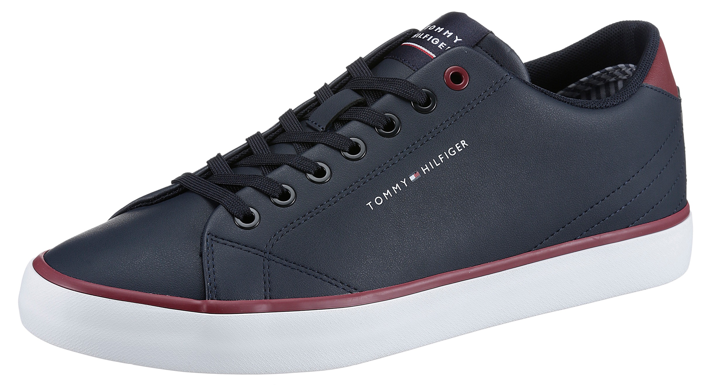 Tommy Hilfiger Sneaker »TH HI VULC CORE LOW LEATHER«, mit dezenten Kontrastelementen kaufen