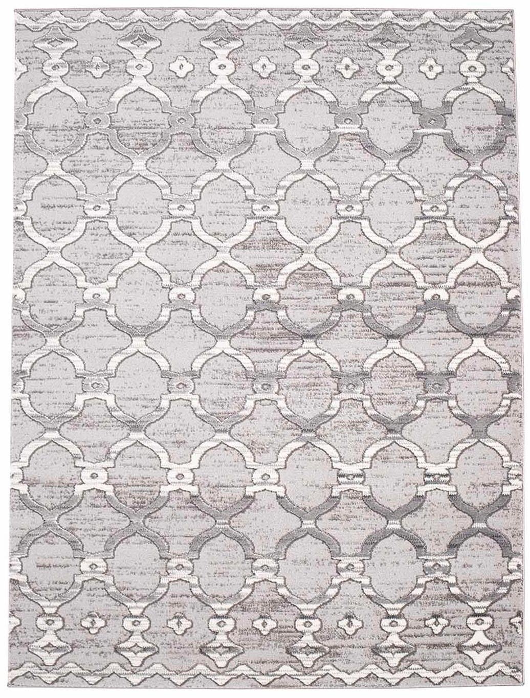 Carpet City Teppich »Platin 7885«, rechteckig, 11 mm Höhe, Kurzflor, Marokkanisch, Glänzend durch Polyester