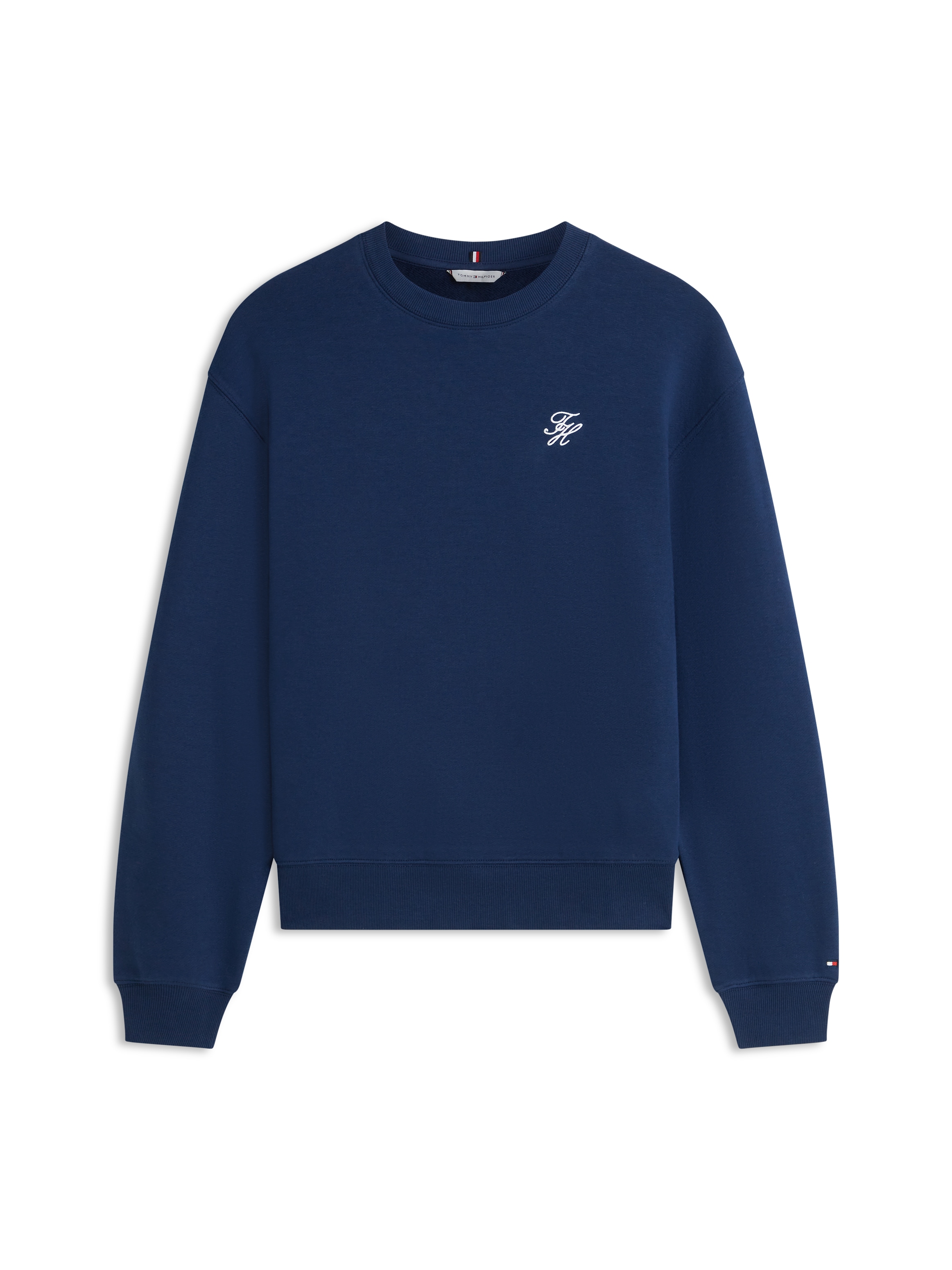 Tommy Hilfiger Sweatshirt »TH SCRIPT REG SWEATSHIRT«, mit kleinem Logo-Stick
