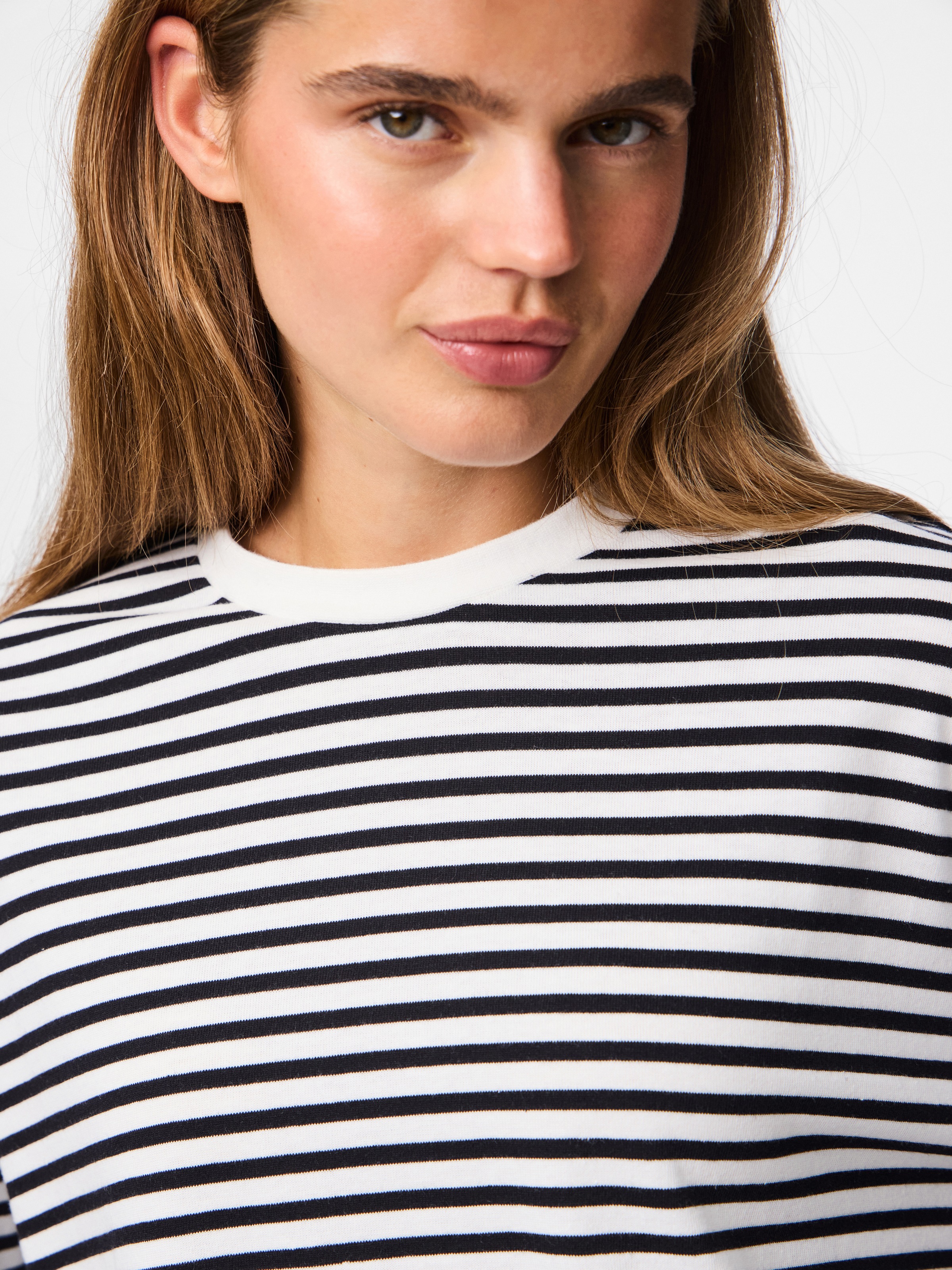 pieces Langarmshirt »PCSADIE LS TOP JRS NOOS« Baumwollmischung, oversize