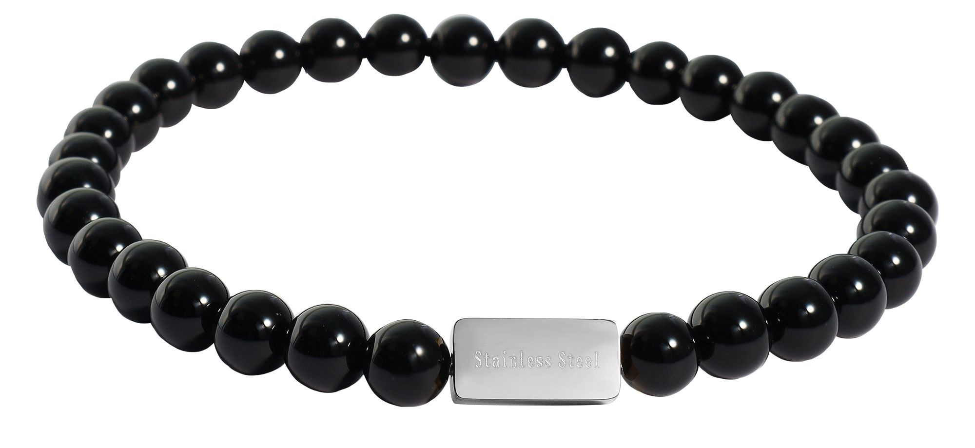 Adelia´s Armband »Edelstahl Armband Kugelarmband mit Perle und Onyx«